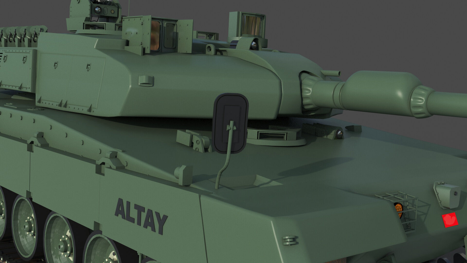 Tank Altay 3D model_7
