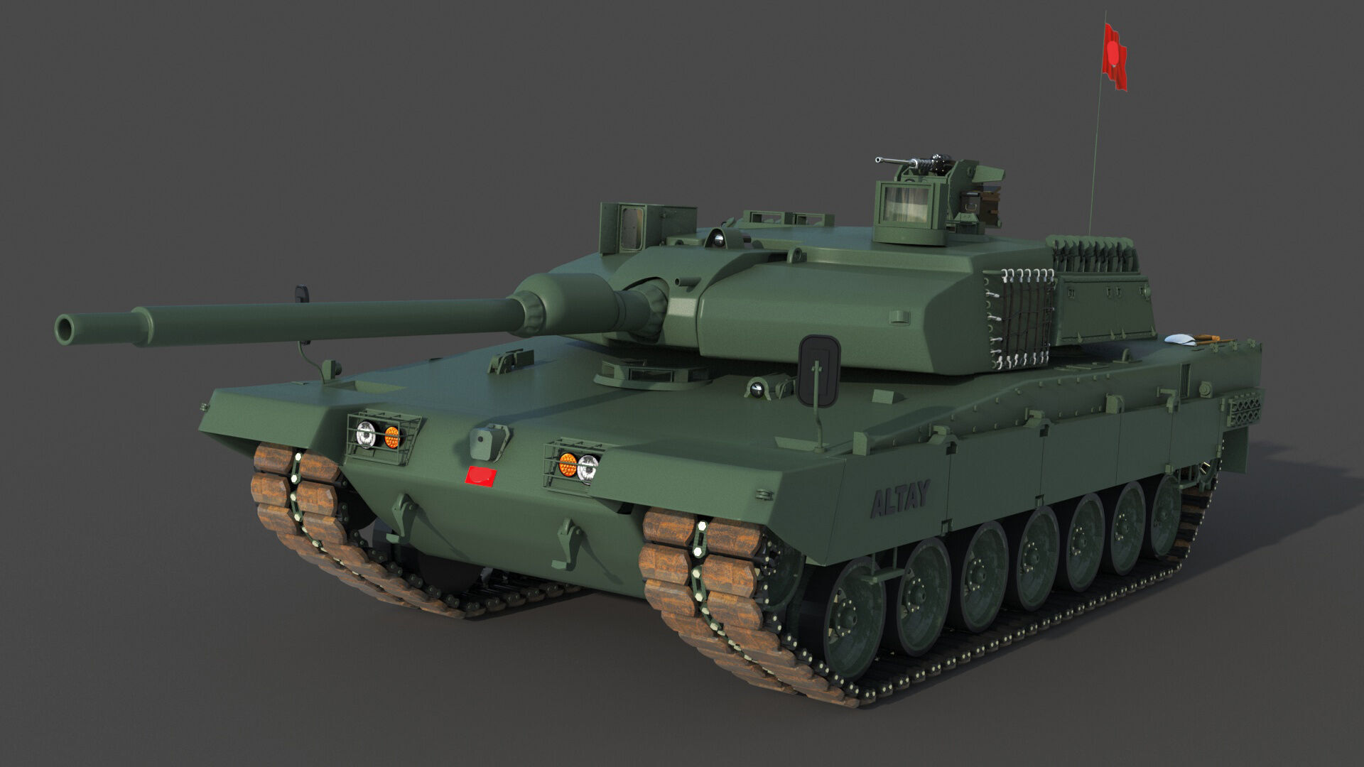 Tank Altay 3D model_4