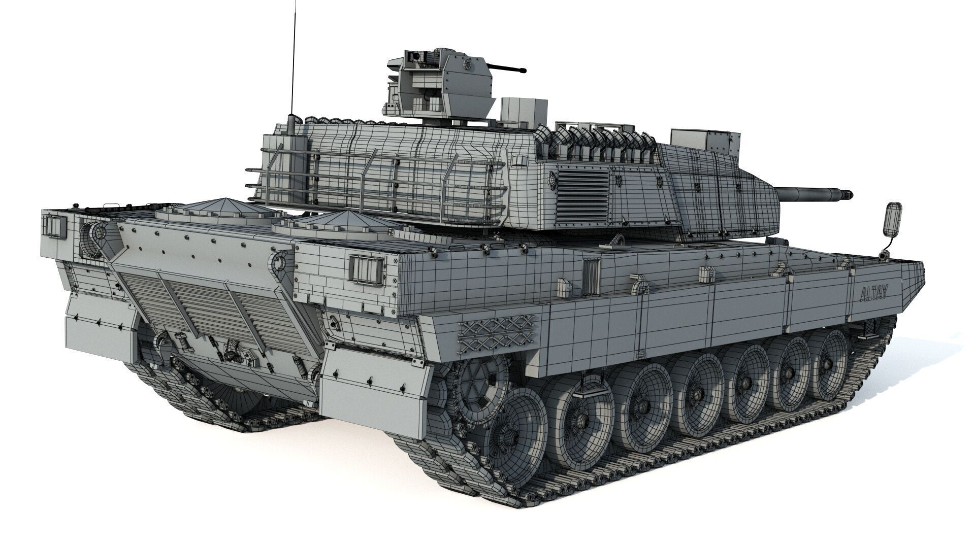 Tank Altay 3D model_14