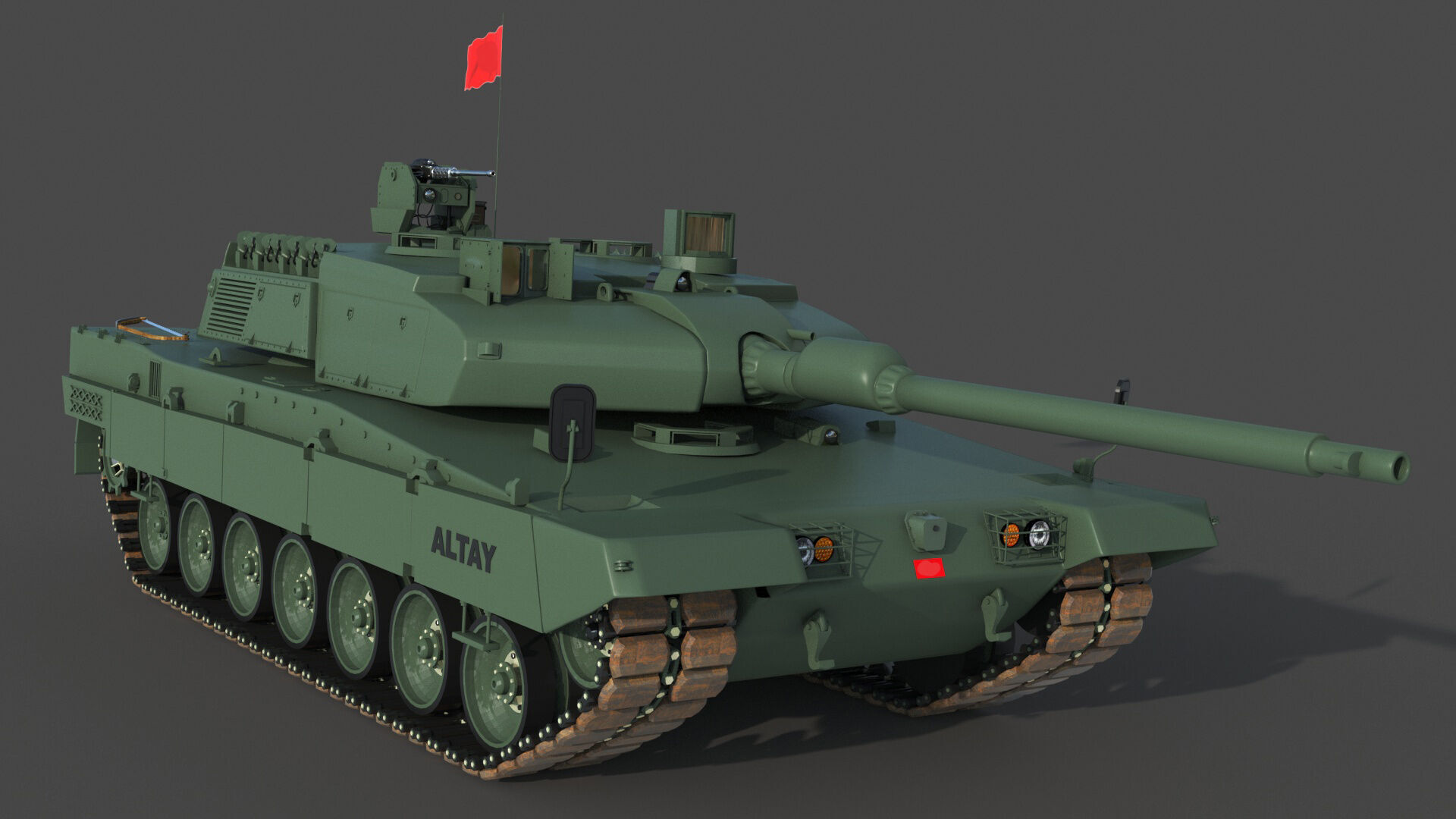 Tank Altay 3D model_2