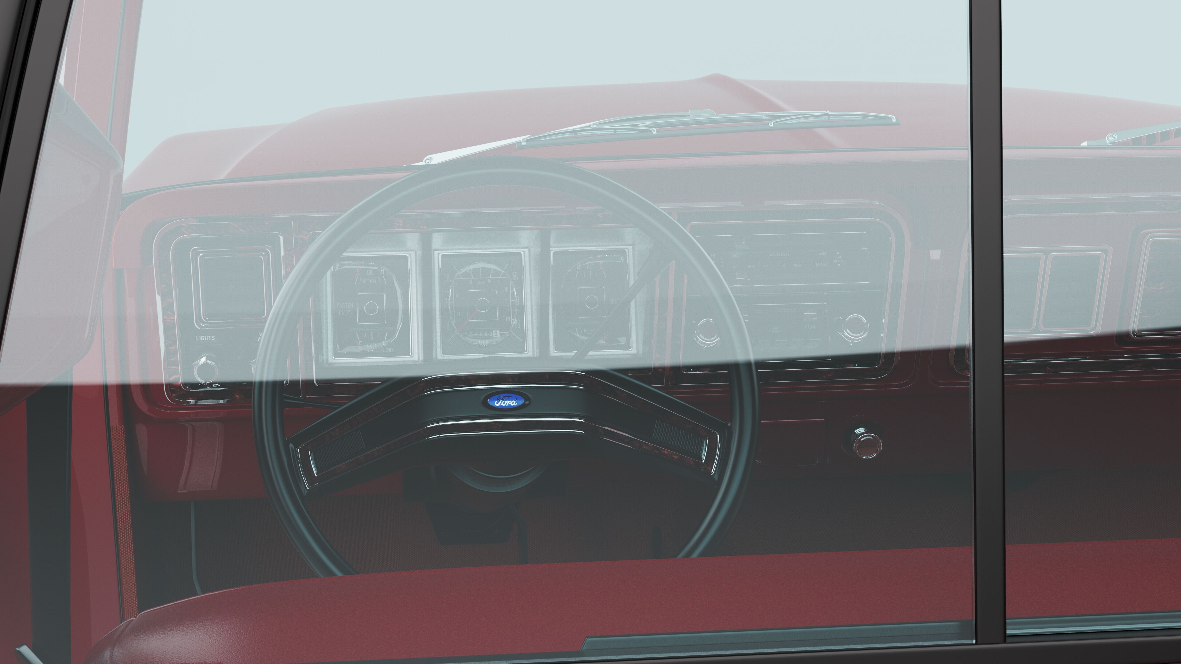 Pickup F250 Single Cab Mk2 1973 1976 1978 3D model_56