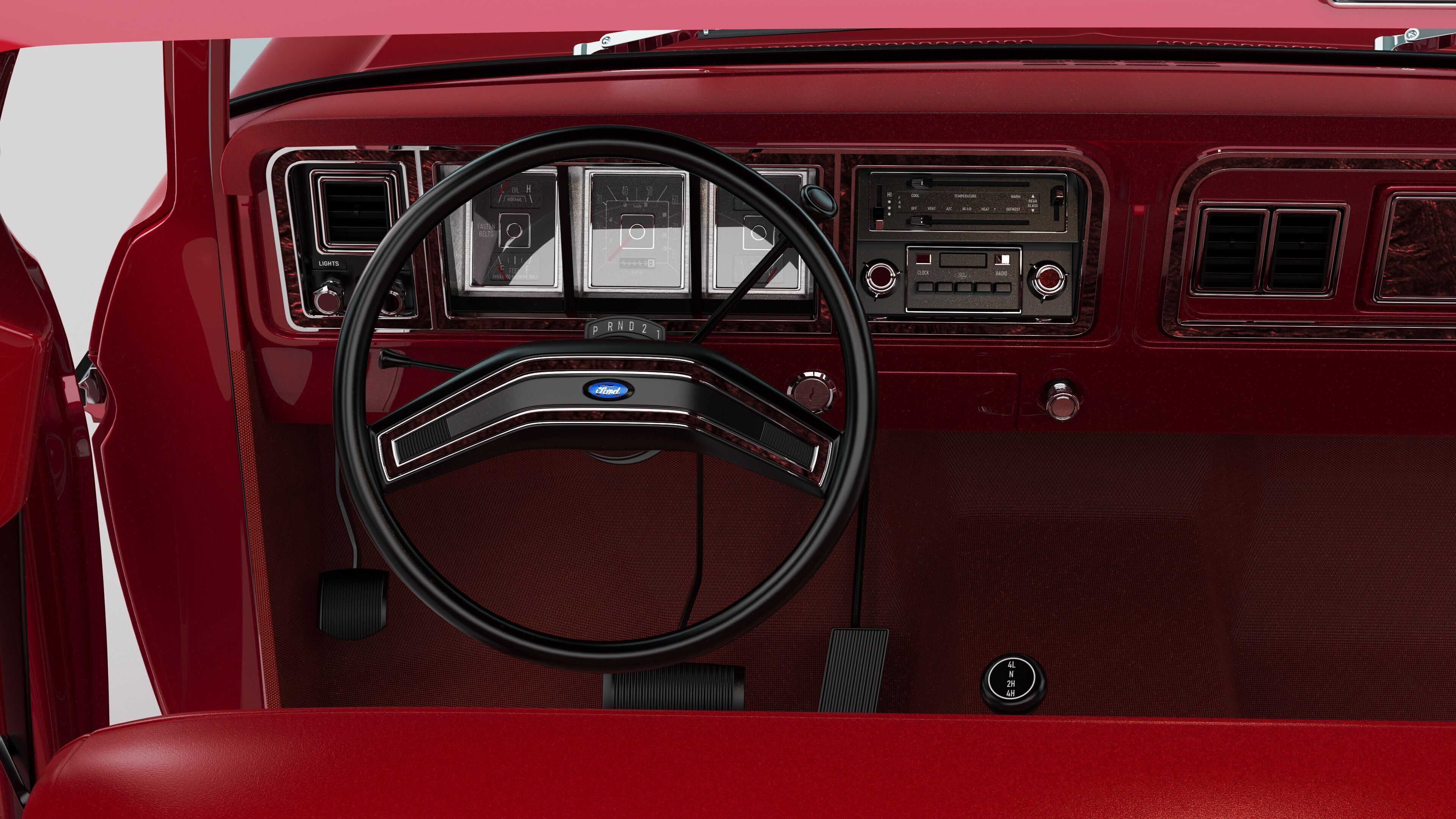 Pickup F250 Single Cab Mk2 1973 1976 1978 3D model_65