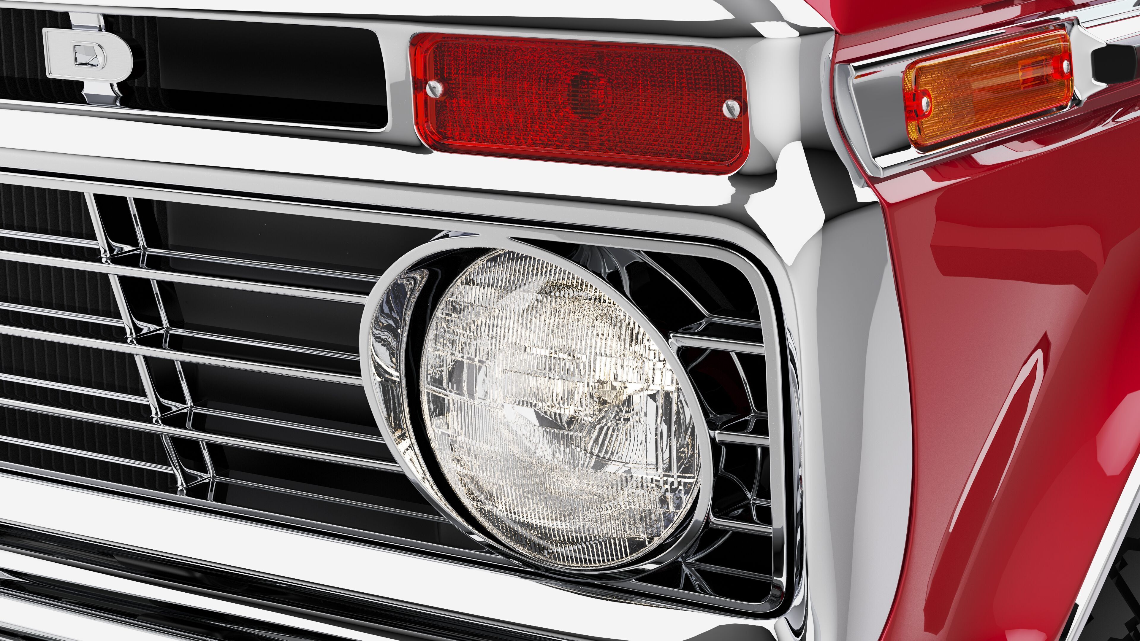 Pickup F250 Single Cab Mk2 1973 1976 1978 3D model_48