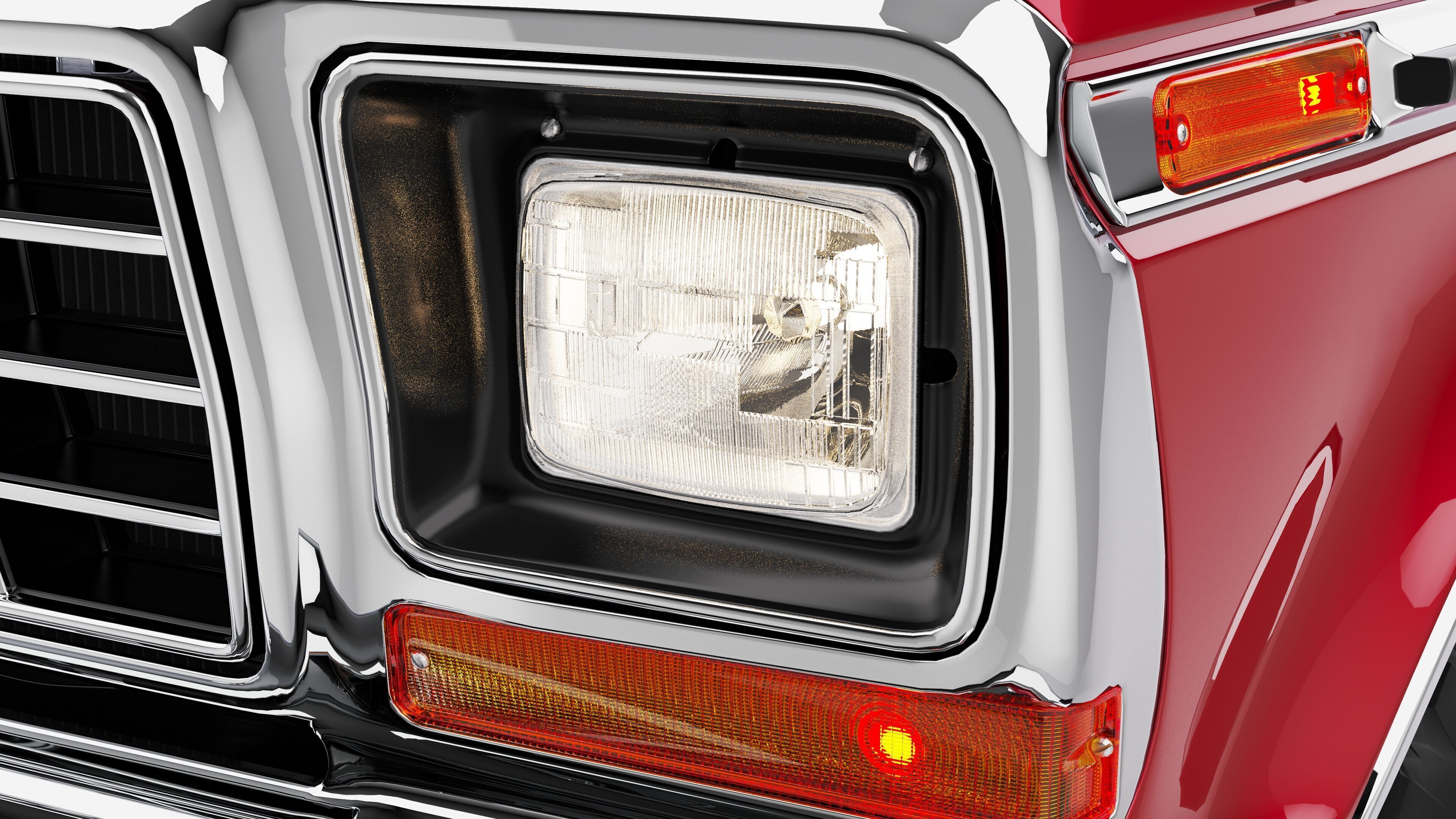 Pickup F250 Single Cab Mk2 1973 1976 1978 3D model_49