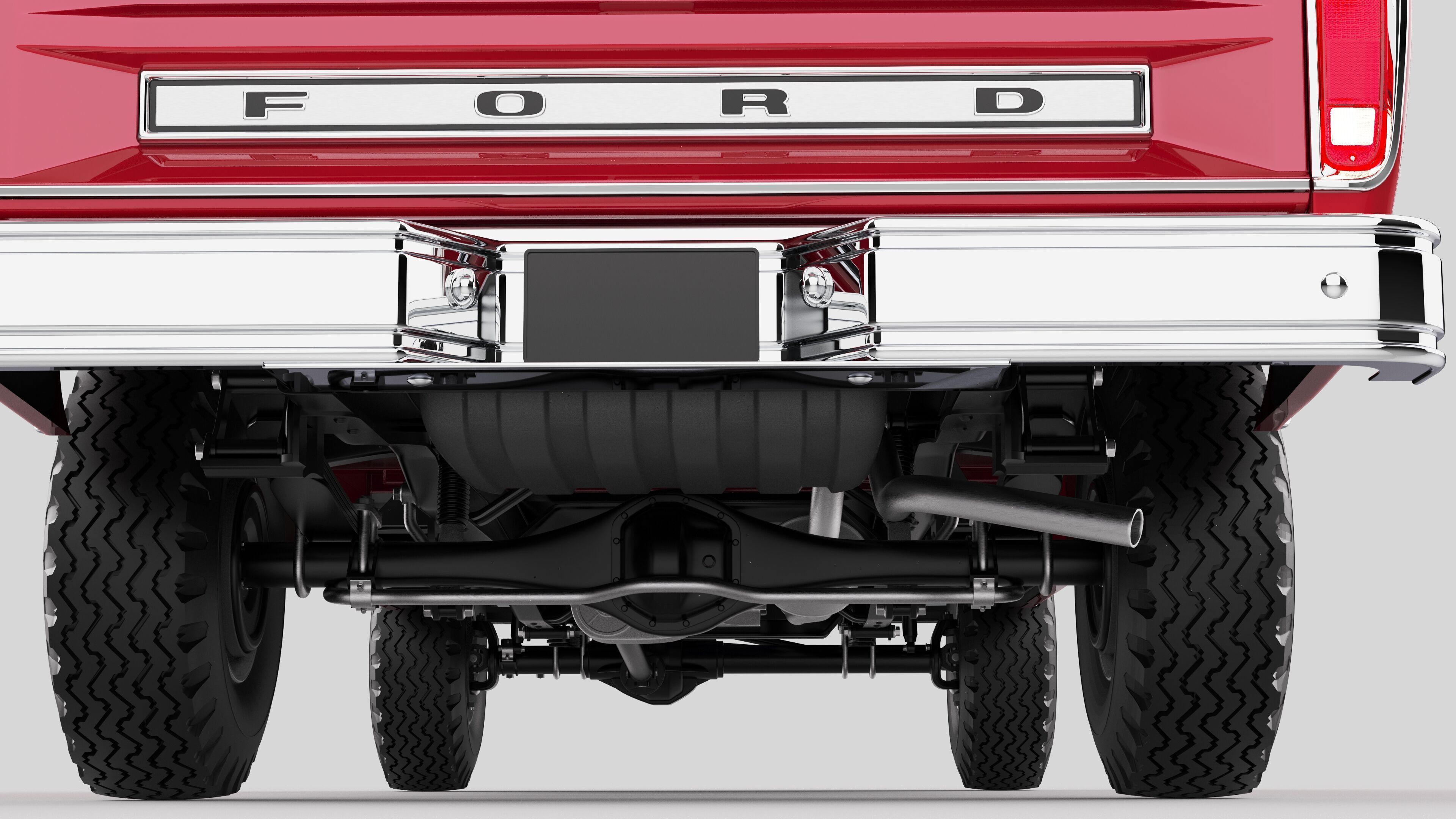 Pickup F250 Single Cab Mk2 1973 1976 1978 3D model_7