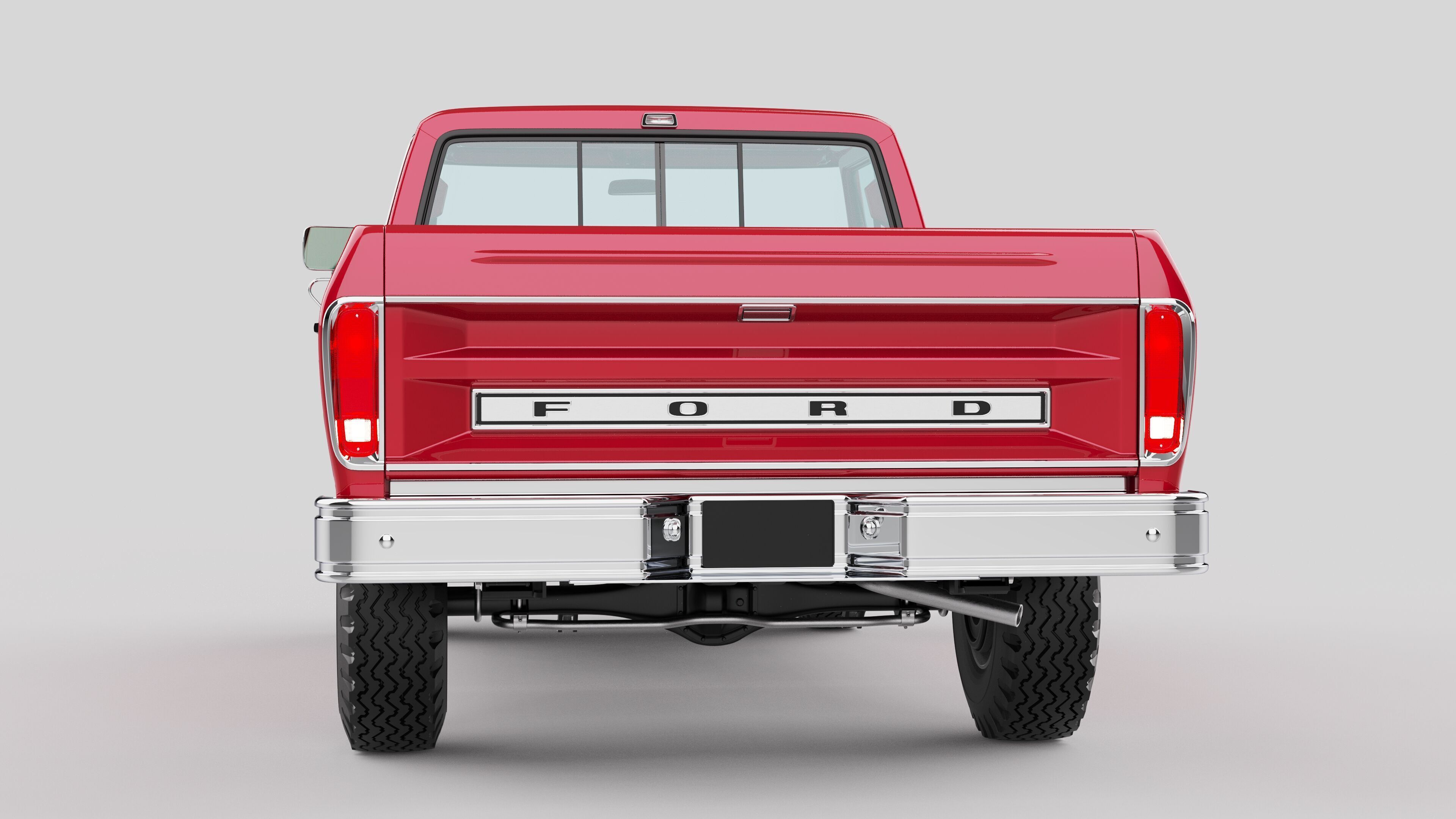 Pickup F250 Single Cab Mk2 1973 1976 1978 3D model_33