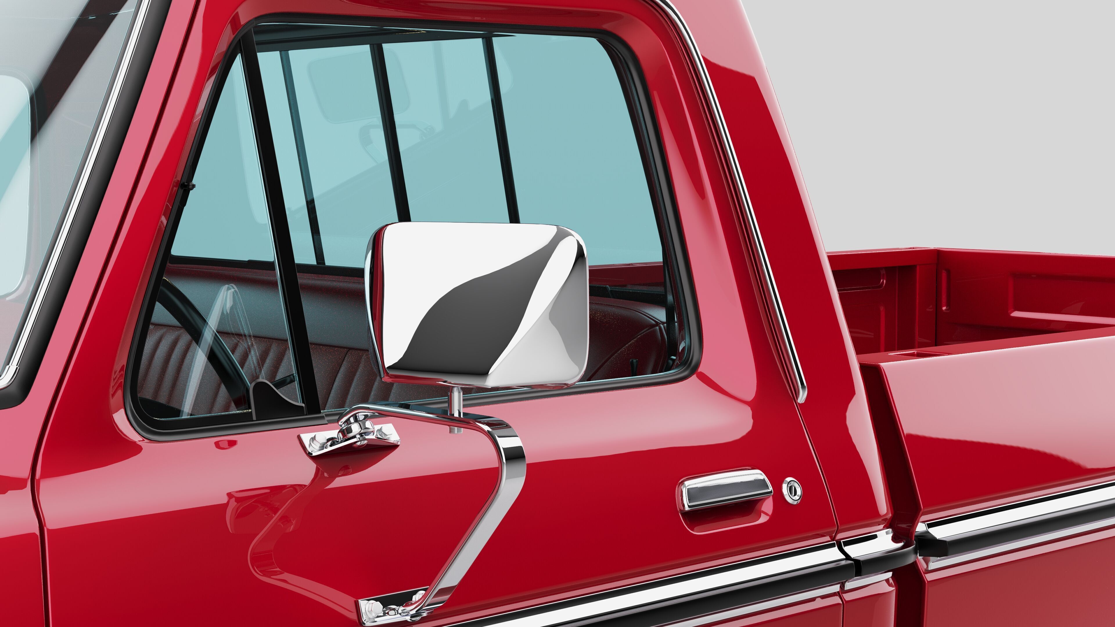 Pickup F250 Single Cab Mk2 1973 1976 1978 3D model_13