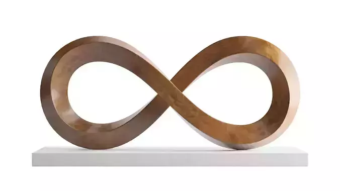 Abstract sculpture Infinity Mobius