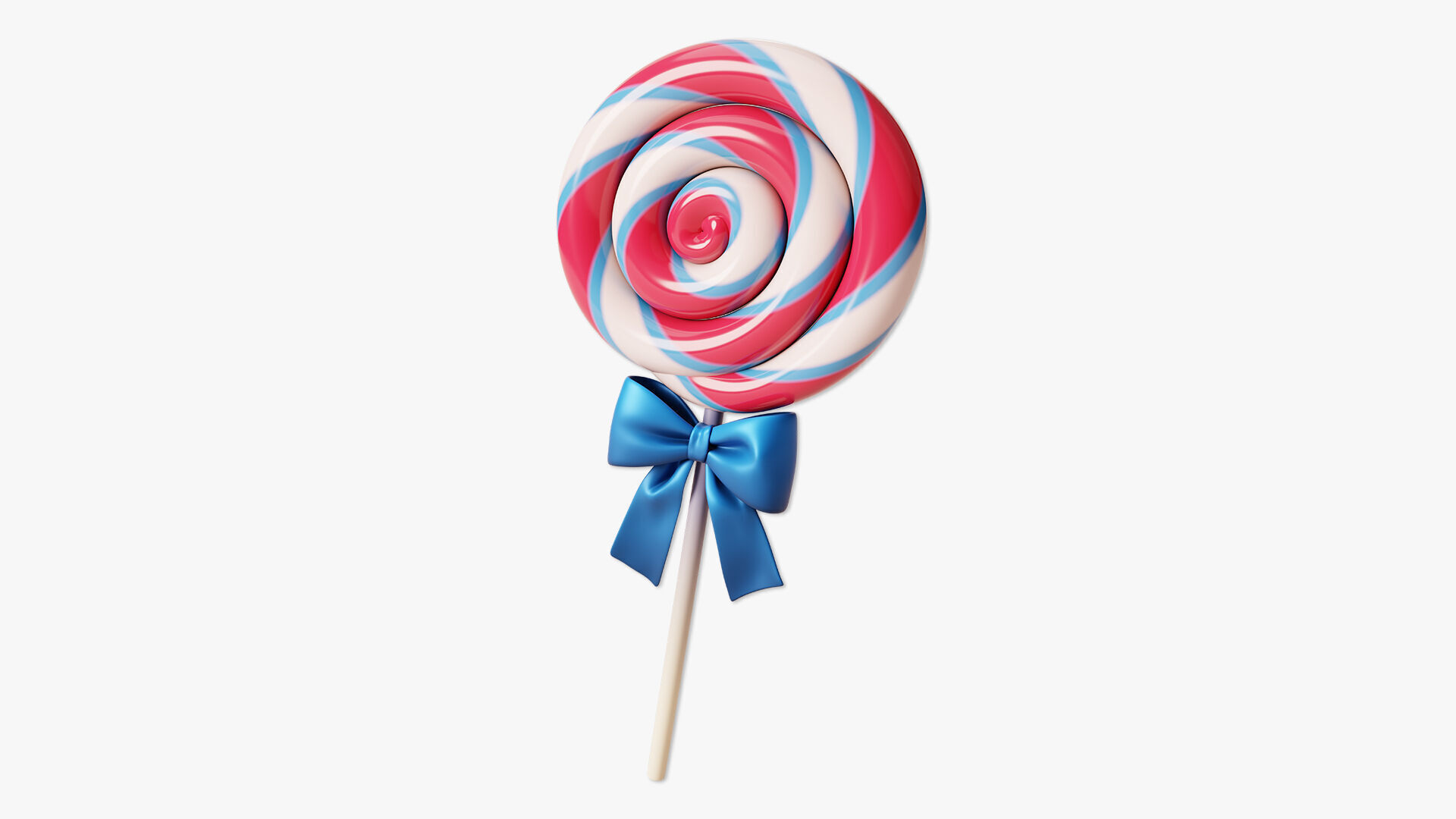 Swirl Lollipop Stylized 3D model_1