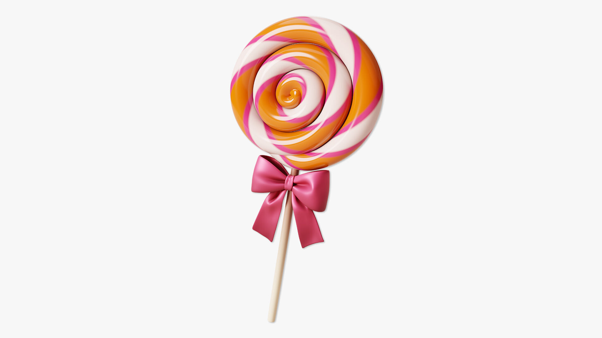 Swirl Lollipop Stylized 3D model_3