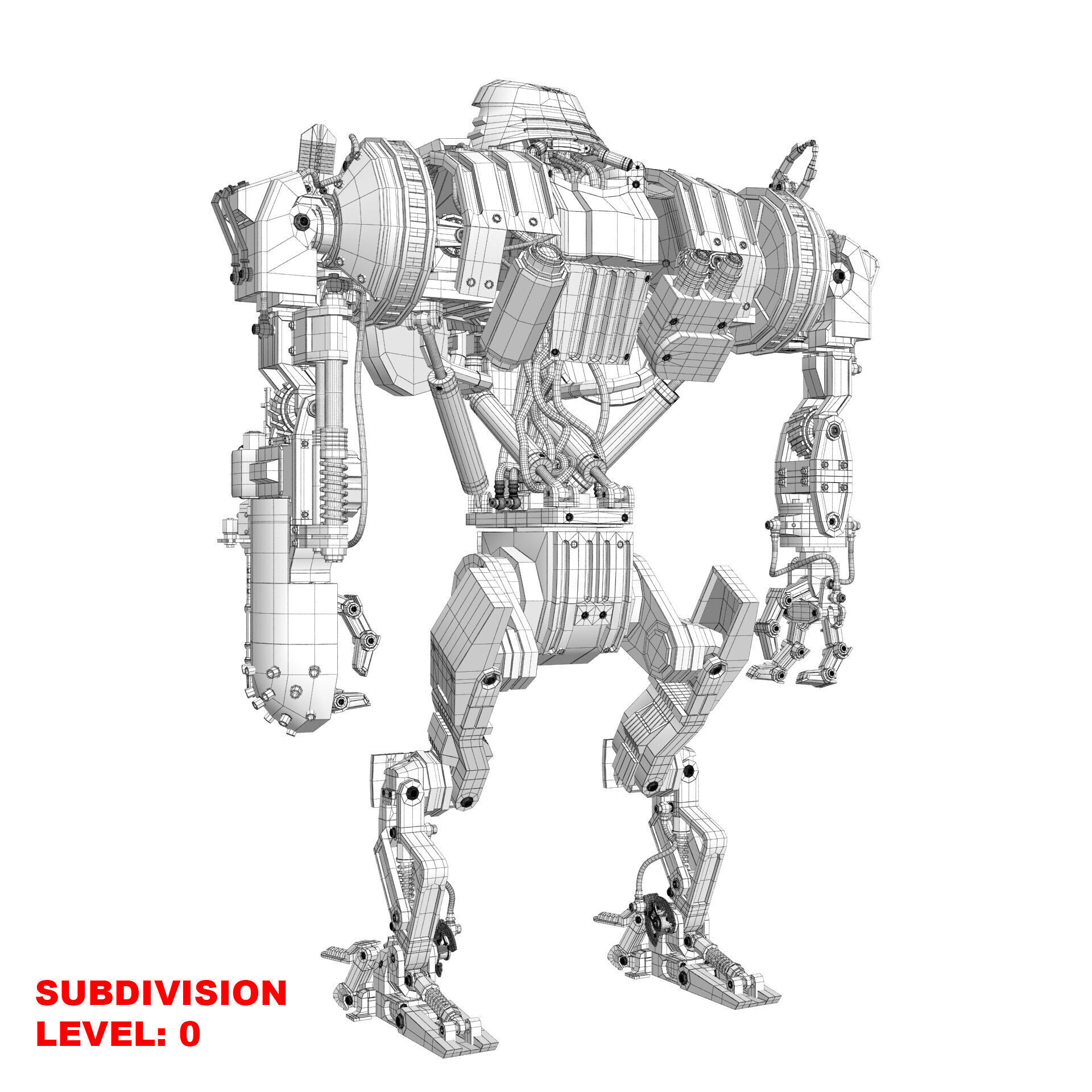 Cain Robocop 2 movie 1990 3D model_28