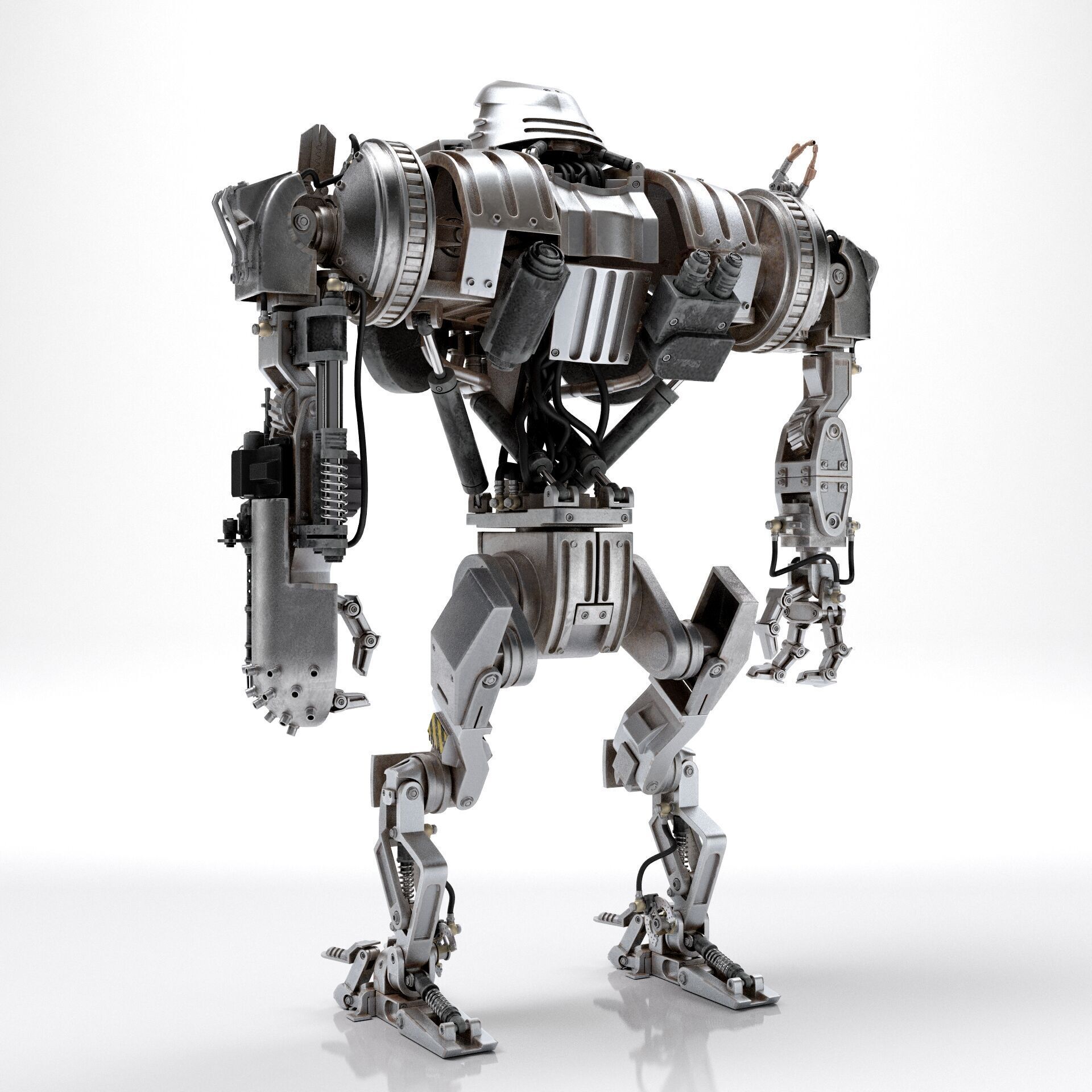 Cain Robocop 2 movie 1990 3D model_6