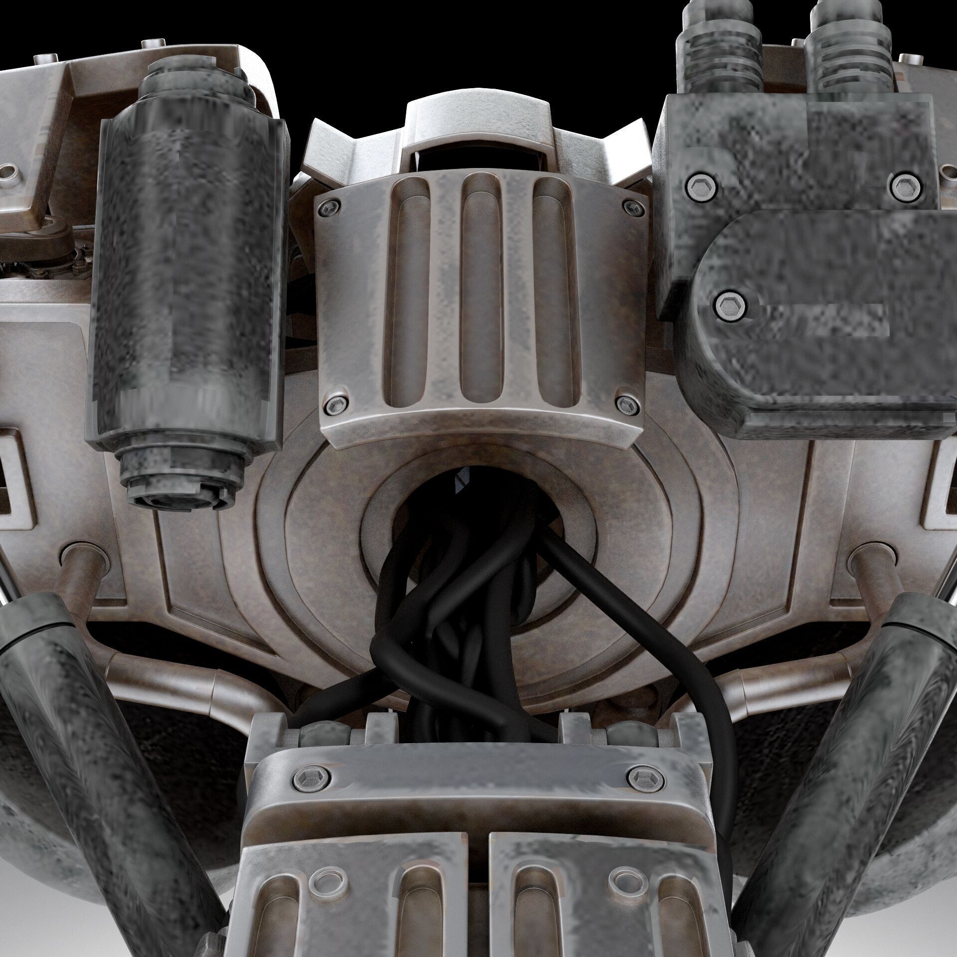 Cain Robocop 2 movie 1990 3D model_11
