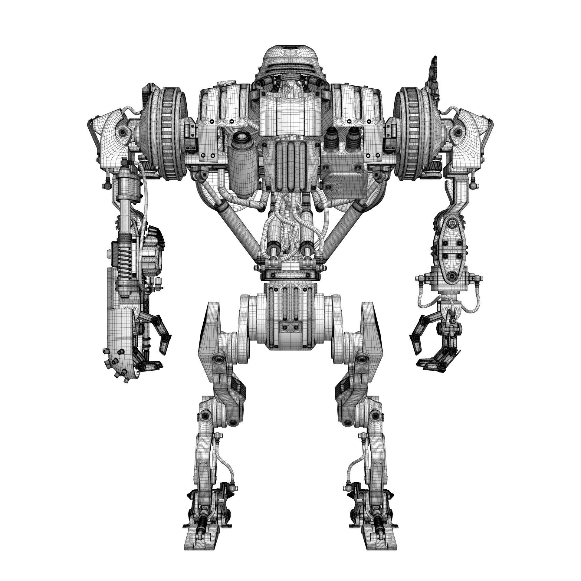 Cain Robocop 2 movie 1990 3D model_26
