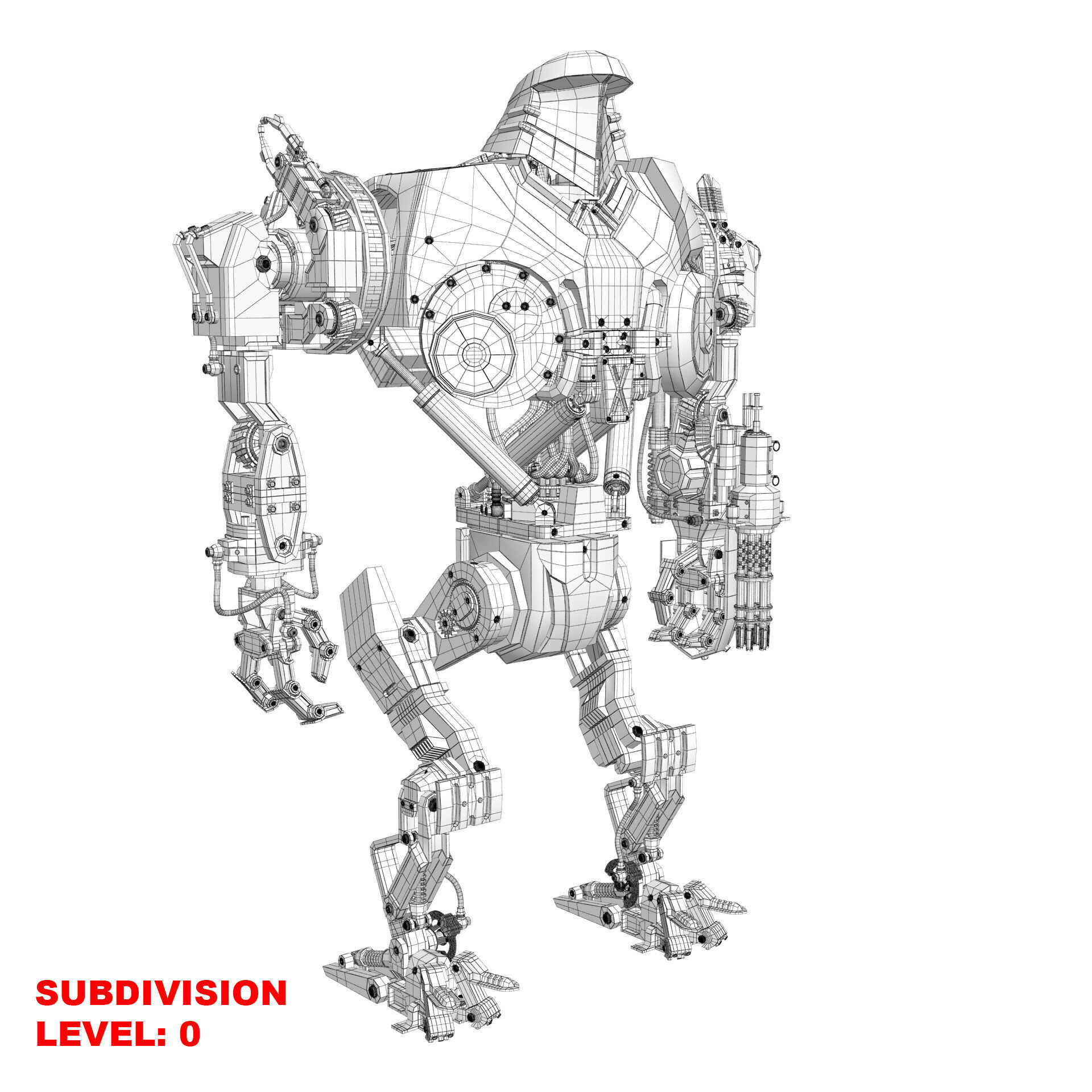 Cain Robocop 2 movie 1990 3D model_21