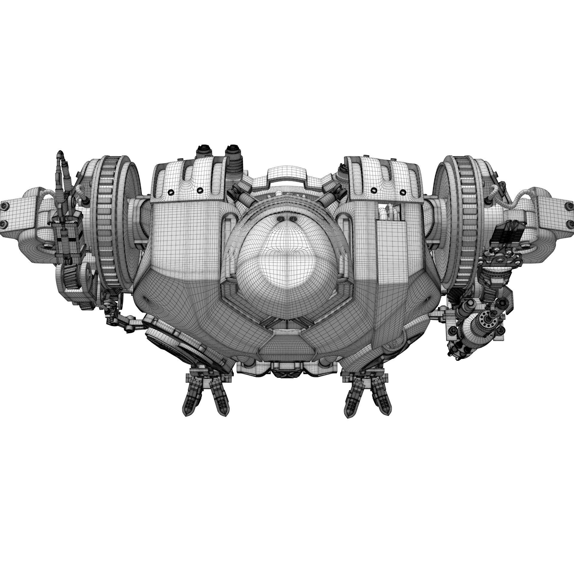 Cain Robocop 2 movie 1990 3D model_35