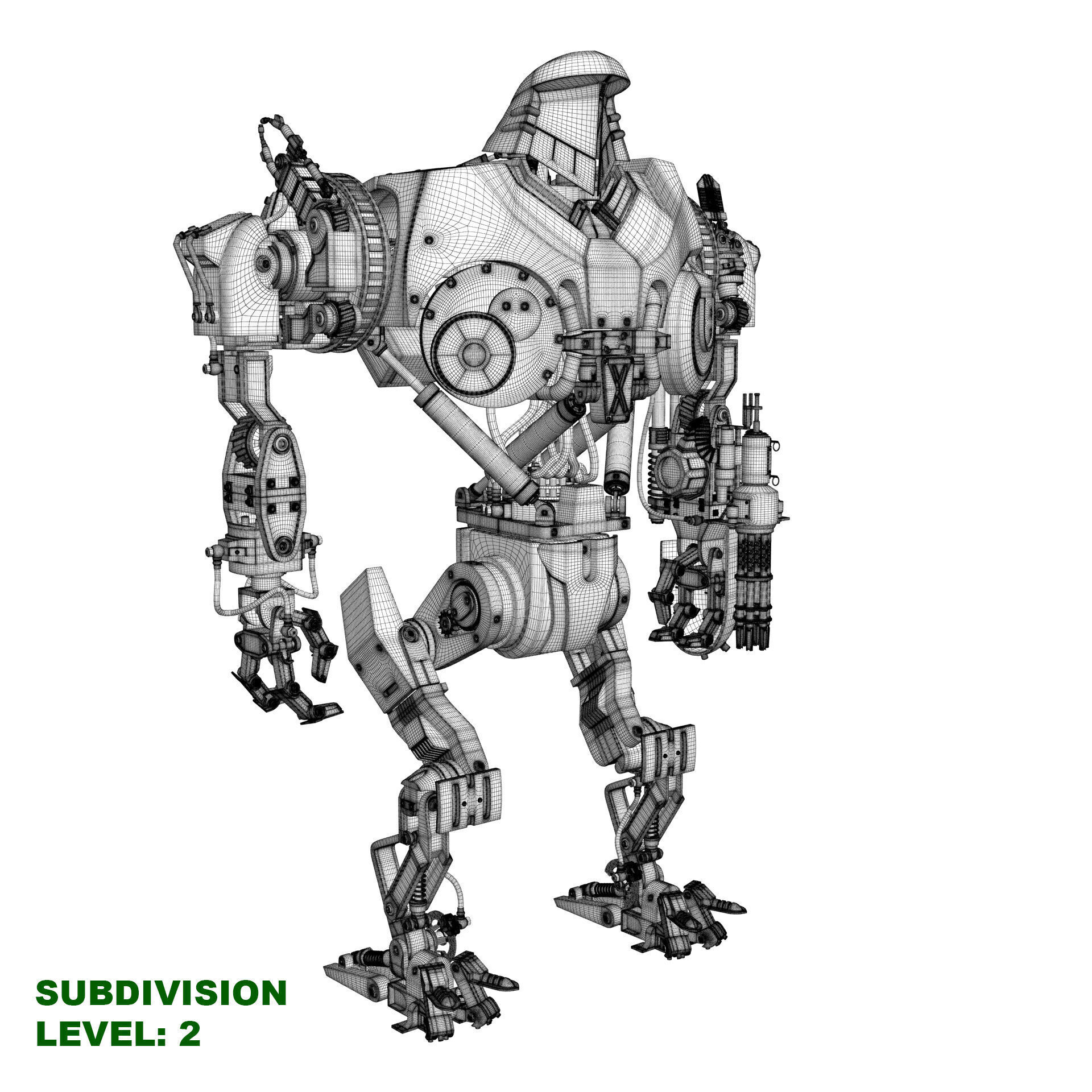 Cain Robocop 2 movie 1990 3D model_20