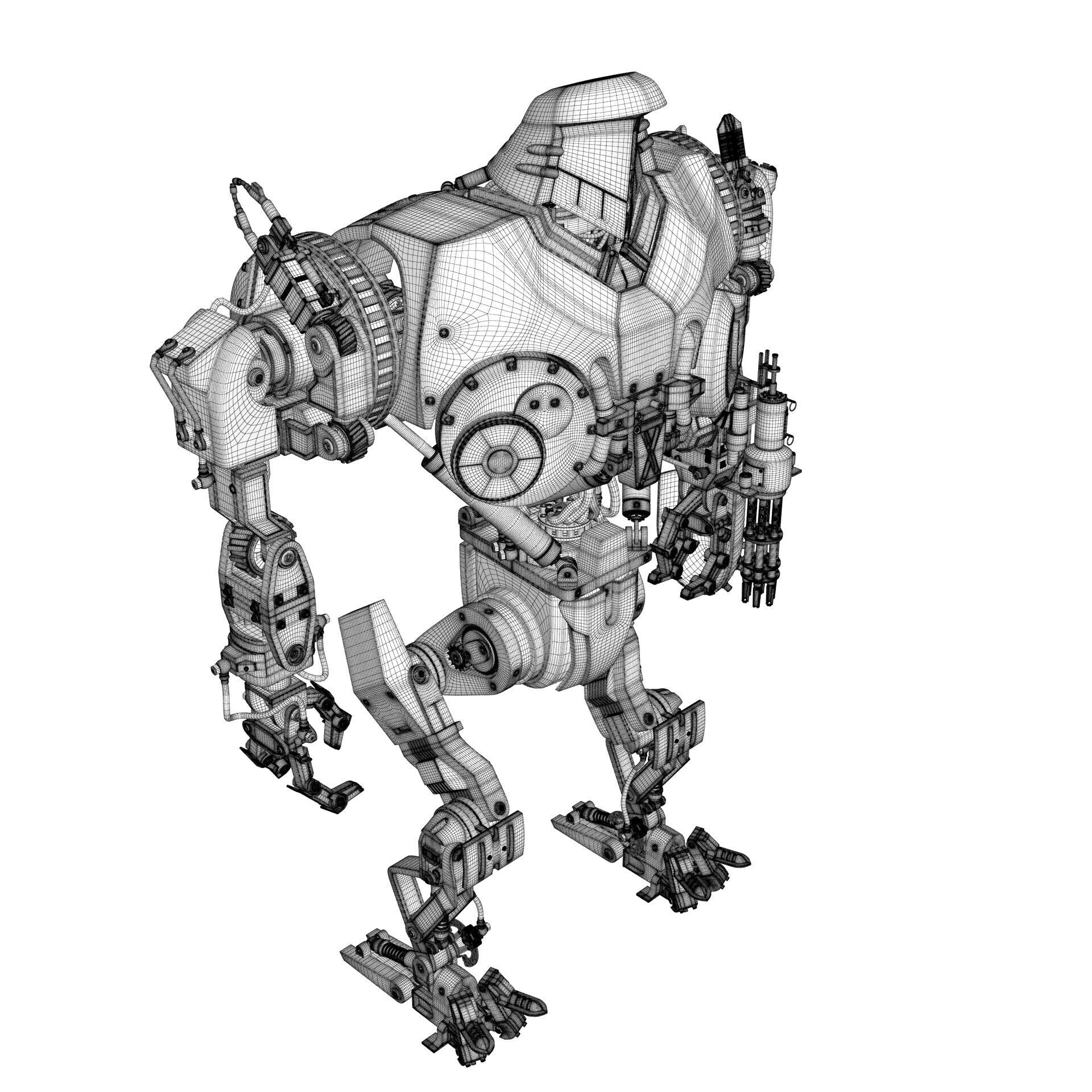 Cain Robocop 2 movie 1990 3D model_36