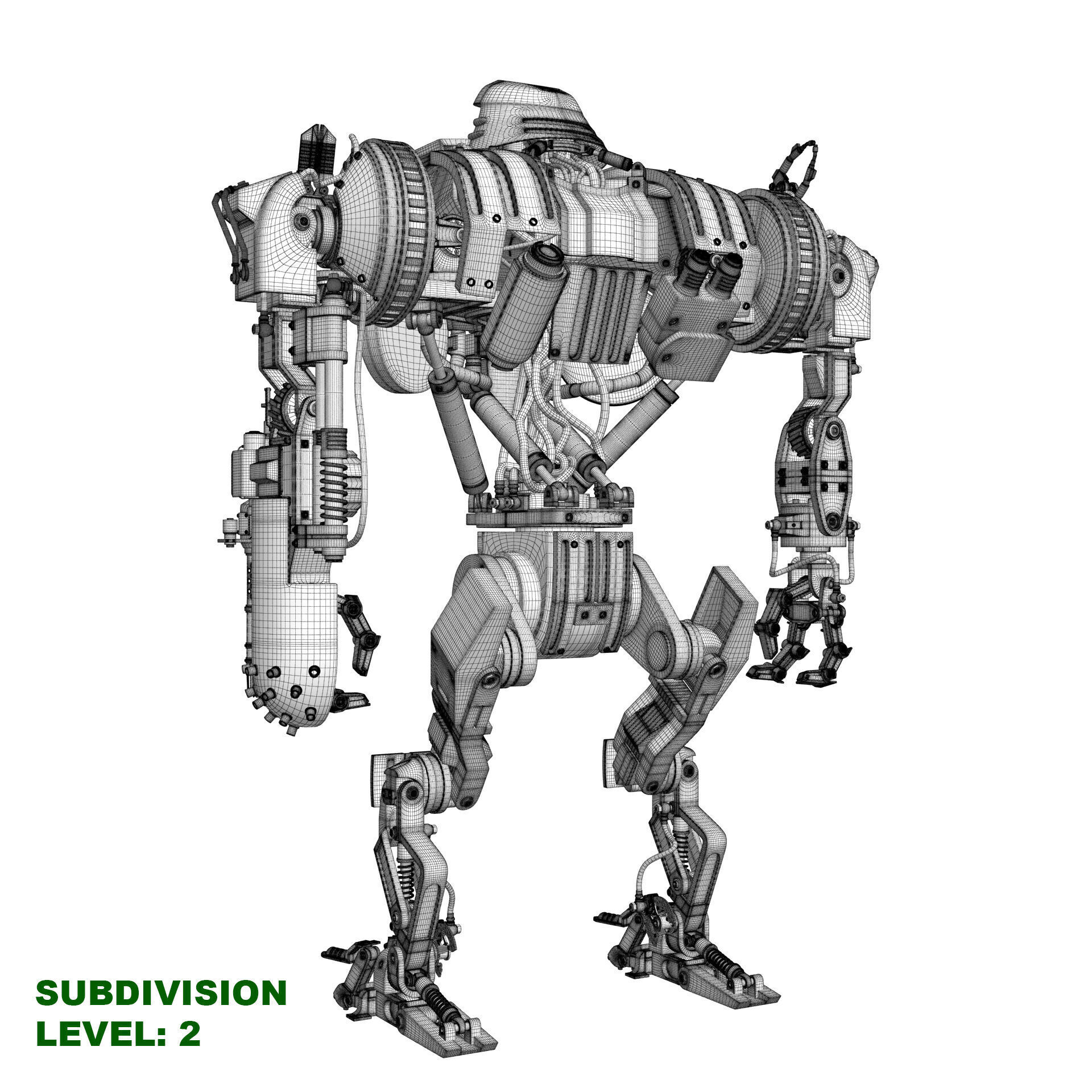 Cain Robocop 2 movie 1990 3D model_27