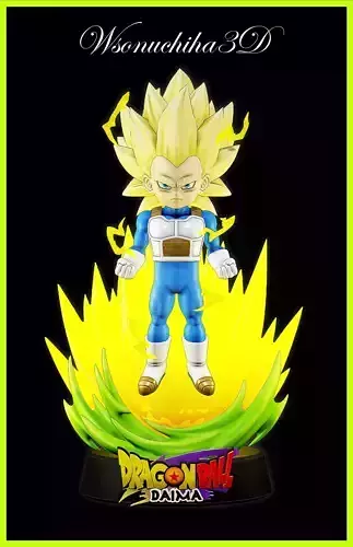 Vegeta Super Saiyan 3 - Dragon Ball Daima 3D print model