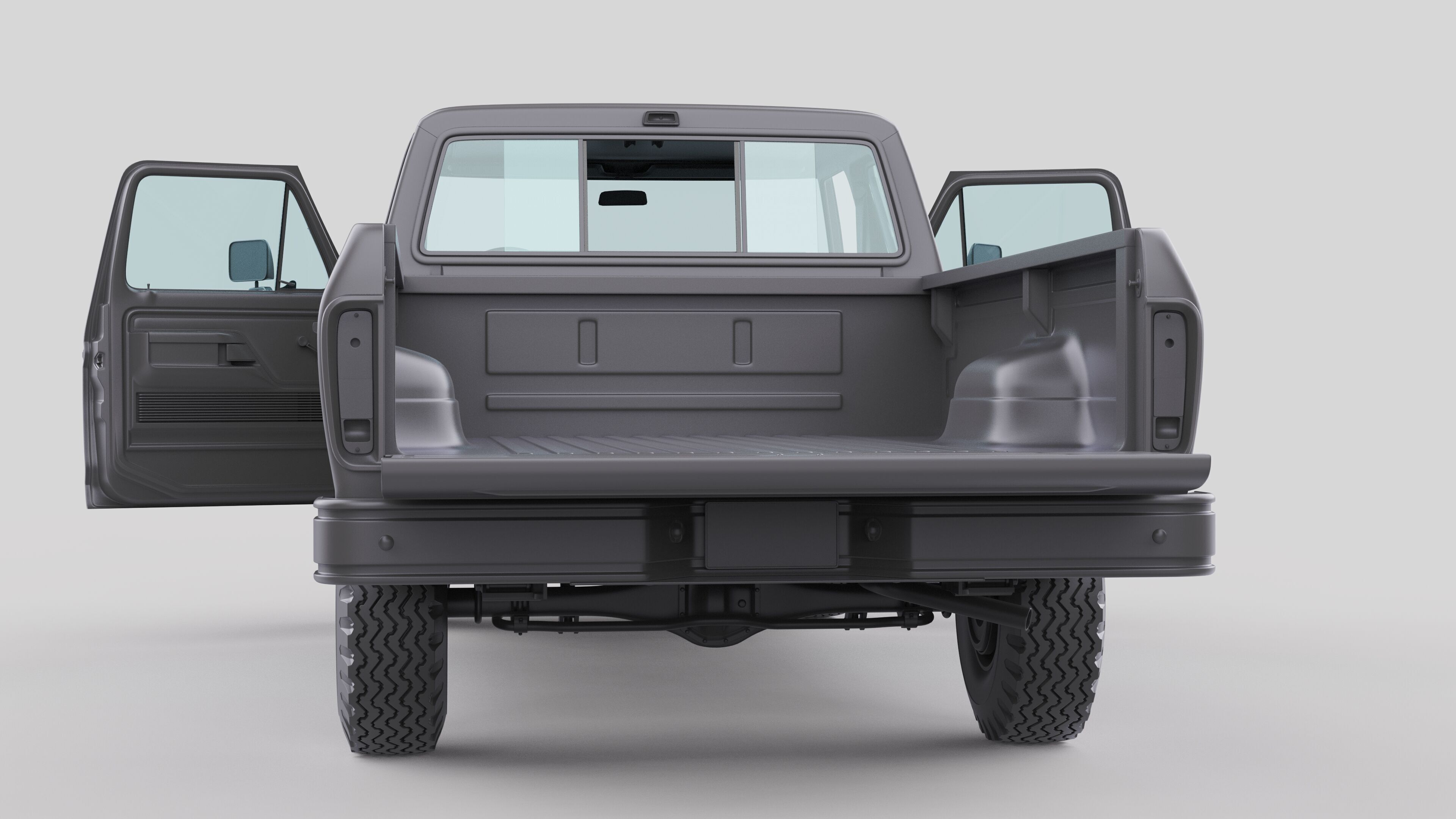 Pickup F250 Super Cab Mk2 1973 1976 1978 3D model_42