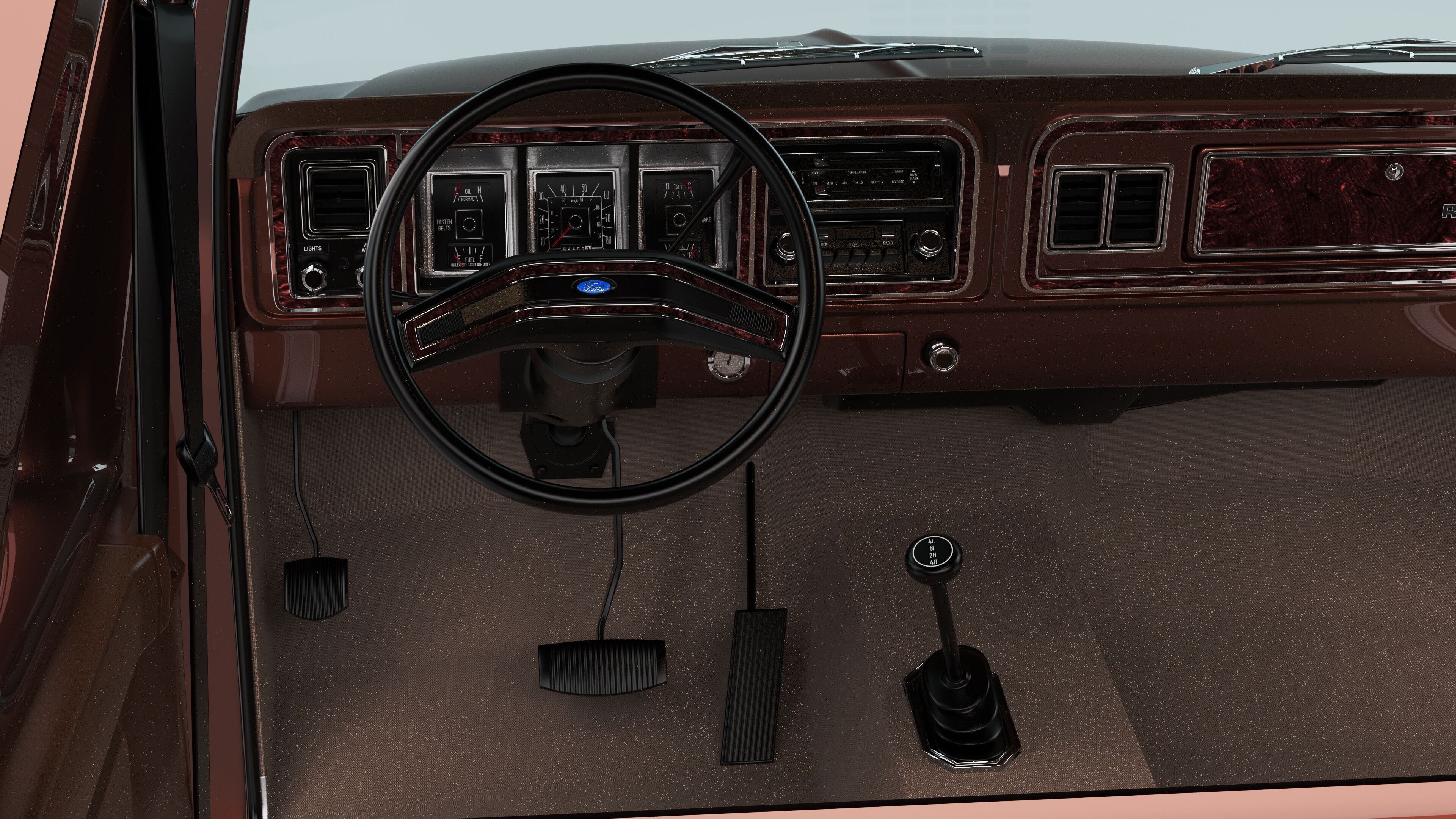 Pickup F250 Super Cab Mk2 1973 1976 1978 3D model_74