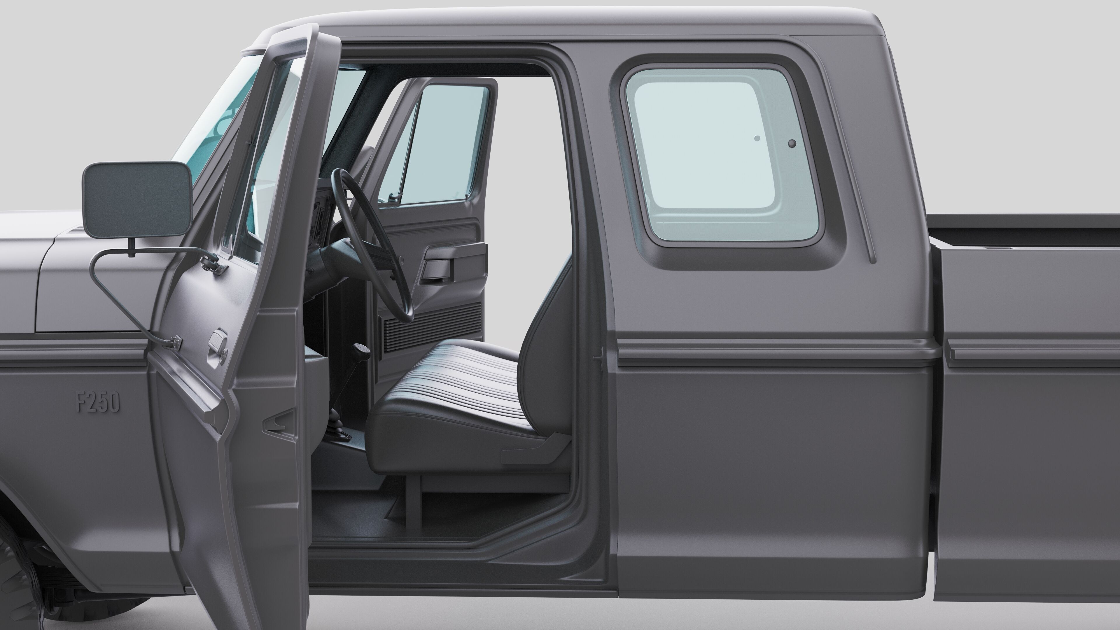 Pickup F250 Super Cab Mk2 1973 1976 1978 3D model_40