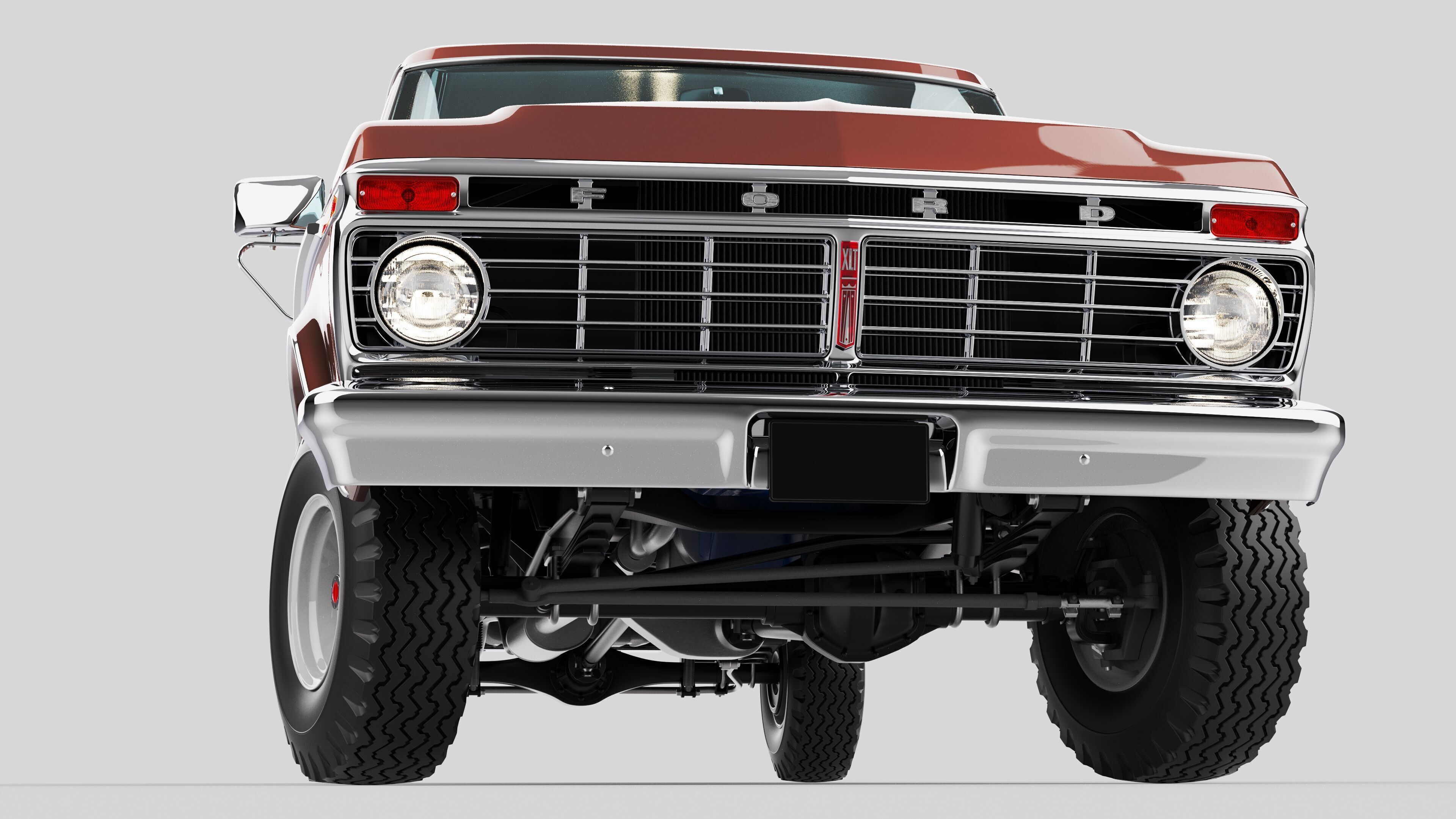 Pickup F250 Super Cab Mk2 1973 1976 1978 3D model_17