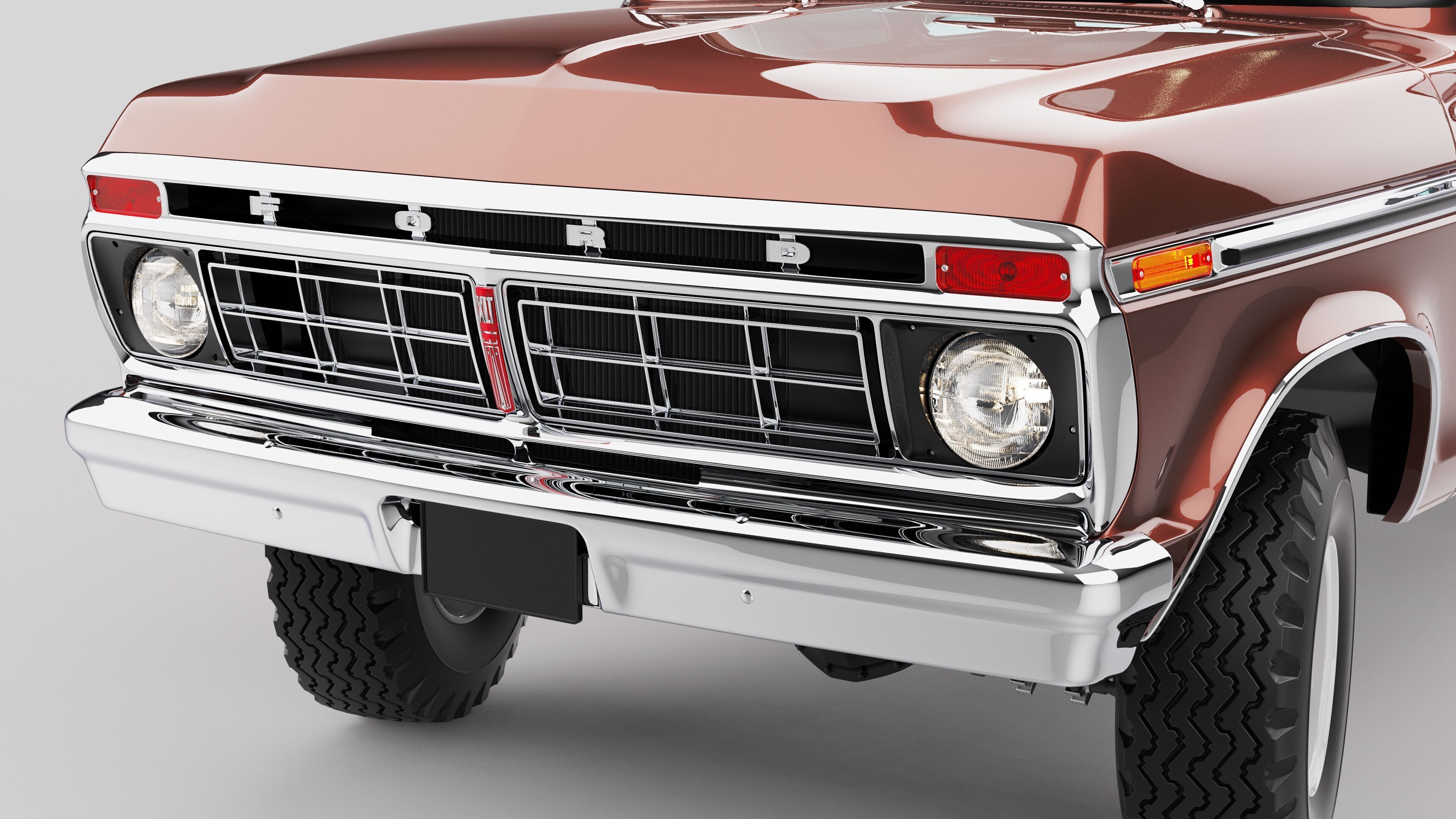 Pickup F250 Super Cab Mk2 1973 1976 1978 3D model_55