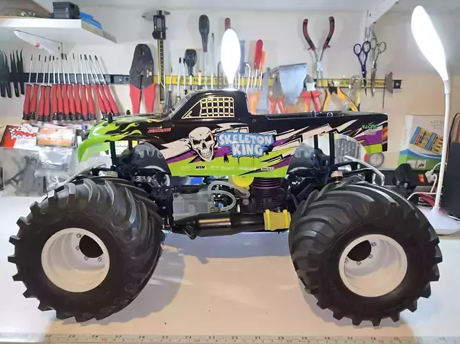 Wheel adapter for HoBao Pirate MT Nitro Monster Truck 3D print model