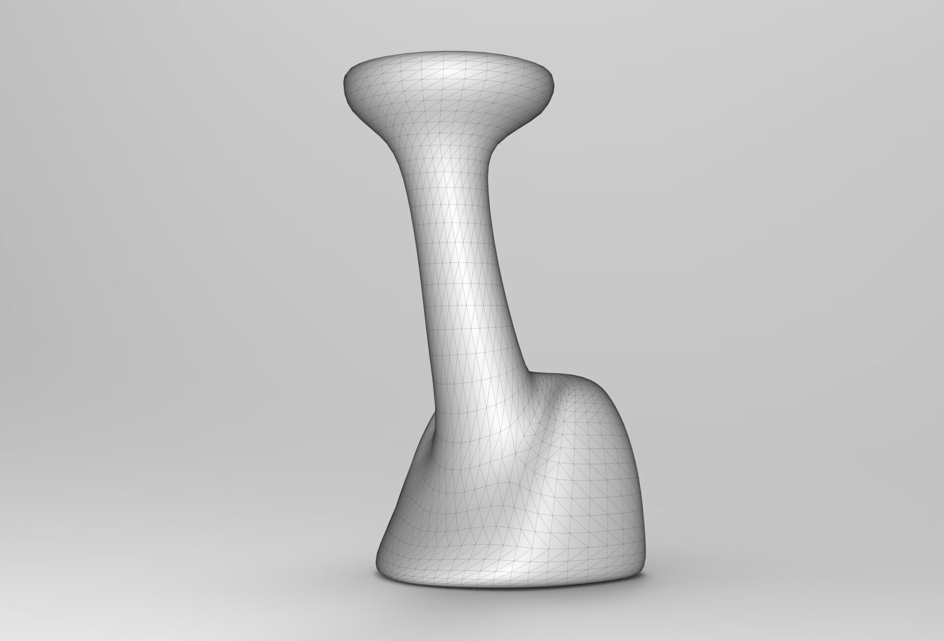 Juyer Bar Stool Low-poly 3D model_6