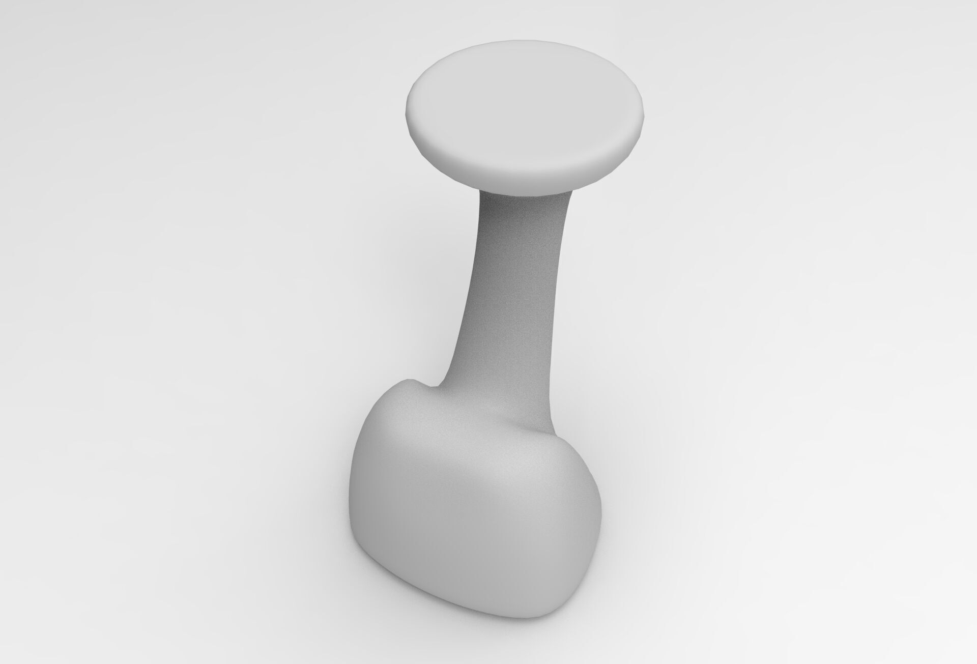 Juyer Bar Stool Low-poly 3D model_8