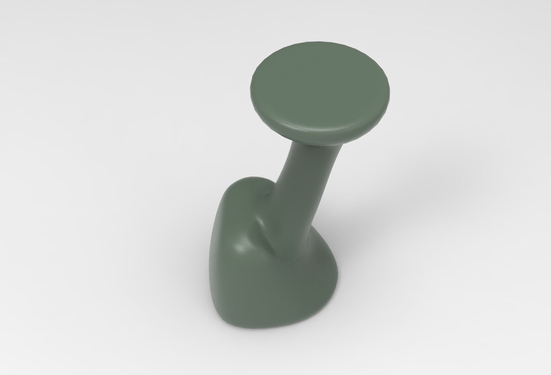 Juyer Bar Stool Low-poly 3D model_3