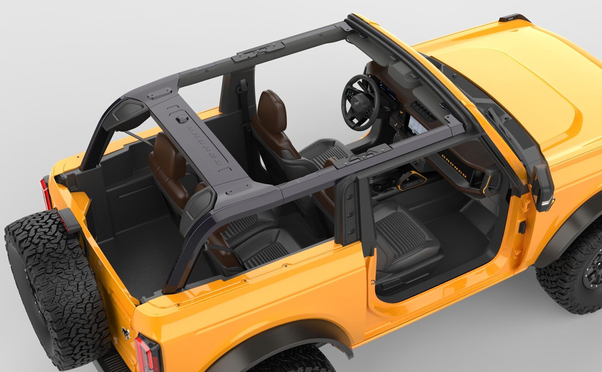 SUV Bronco Mk6 2021 3D model_38