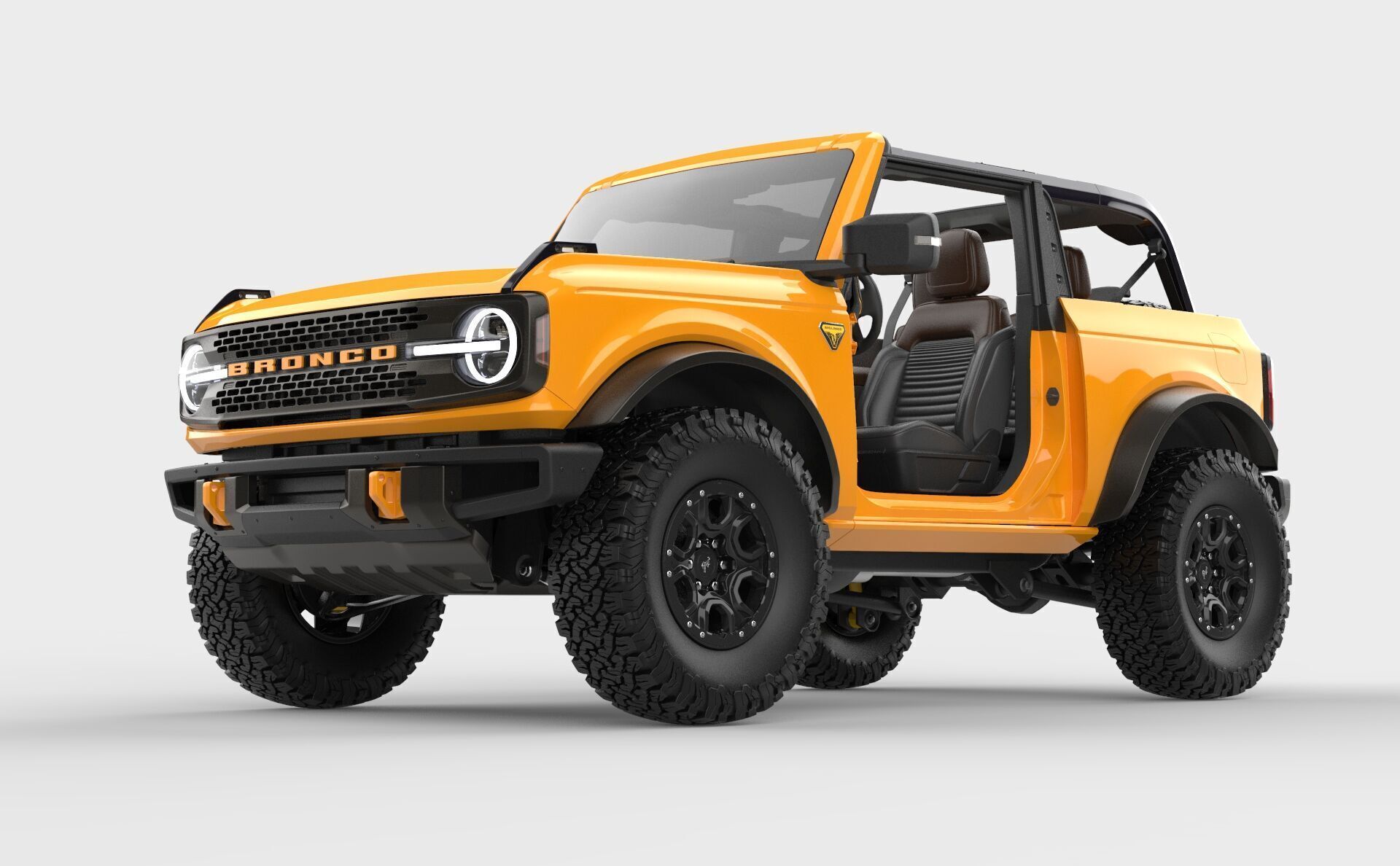 SUV Bronco Mk6 2021 3D model_30