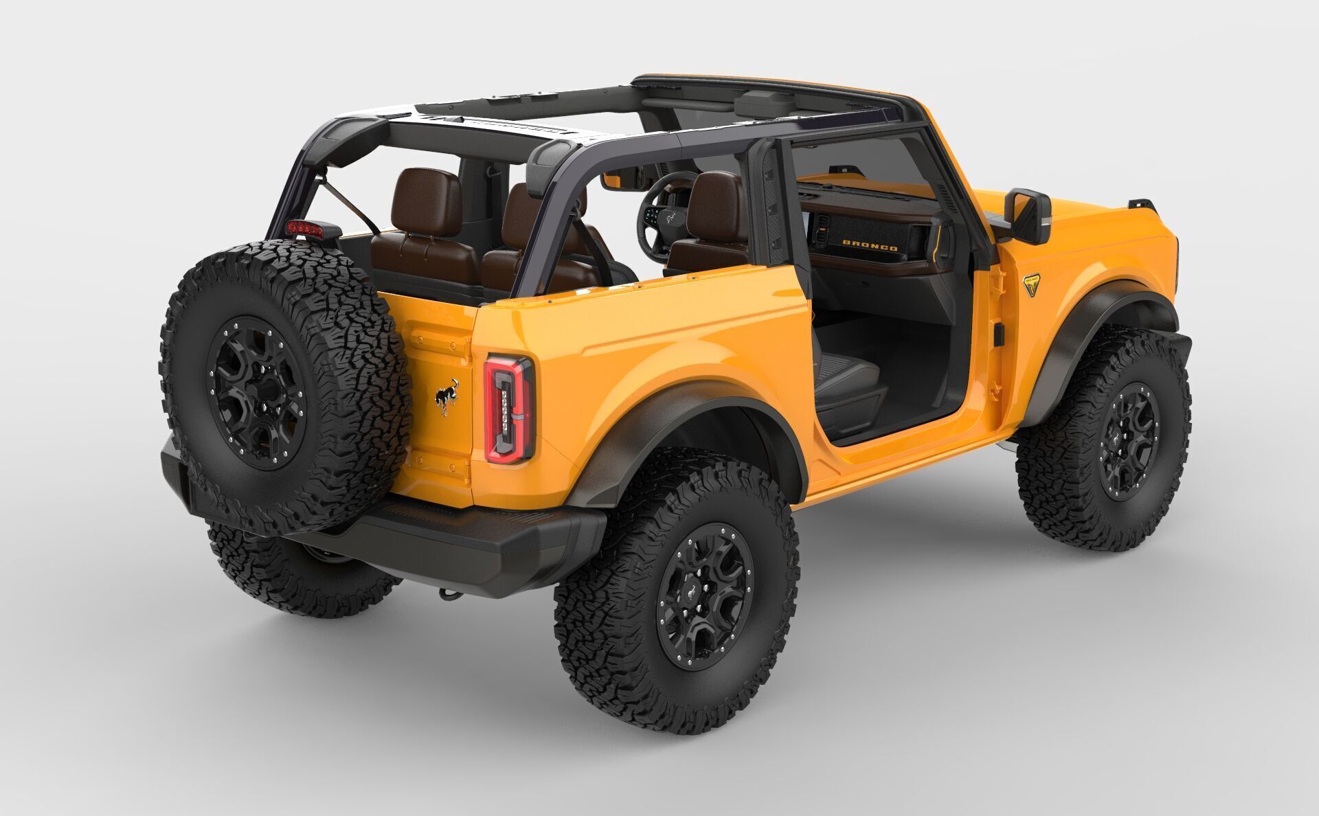 SUV Bronco Mk6 2021 3D model_29