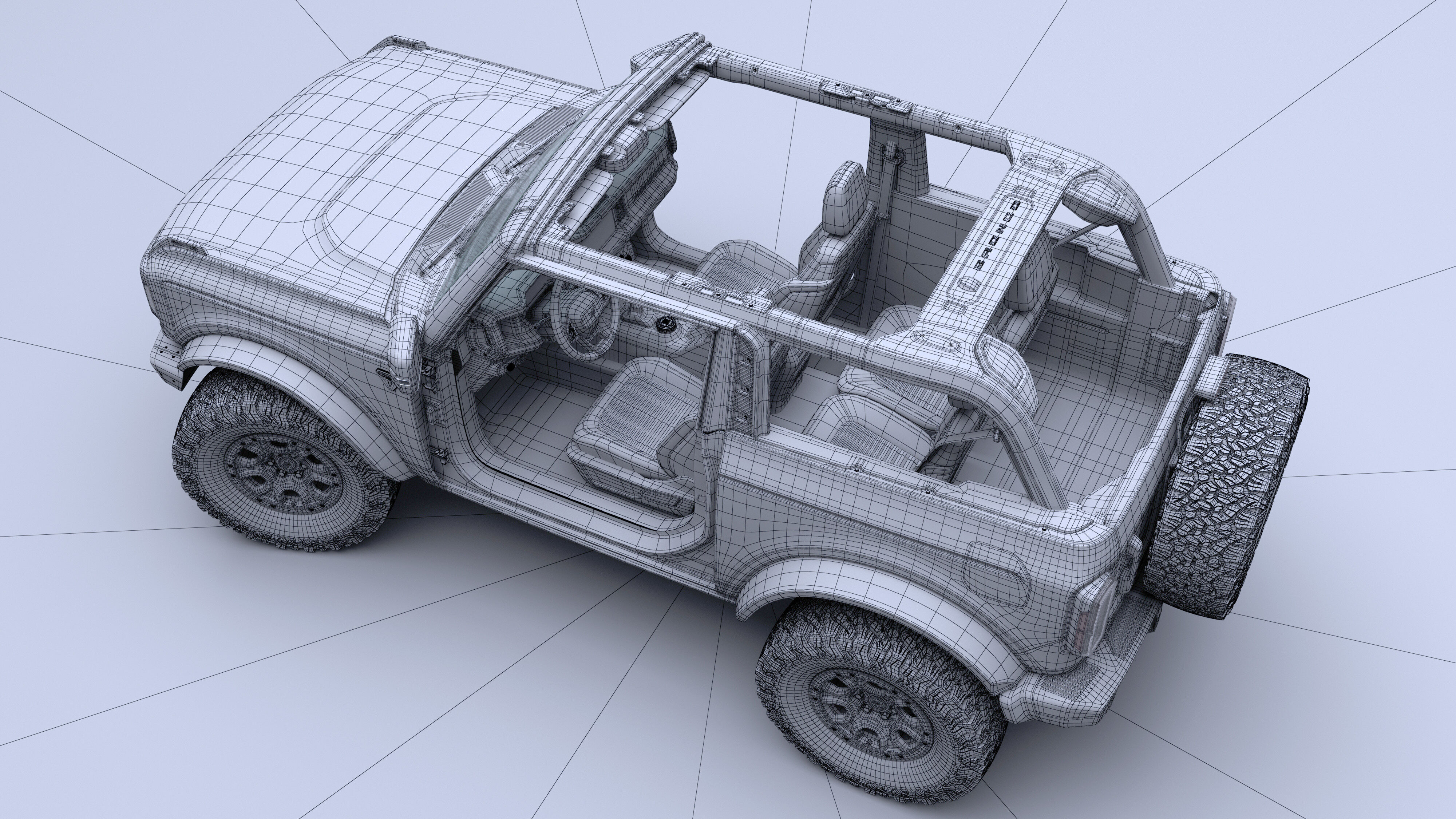 SUV Bronco Mk6 2021 3D model_110