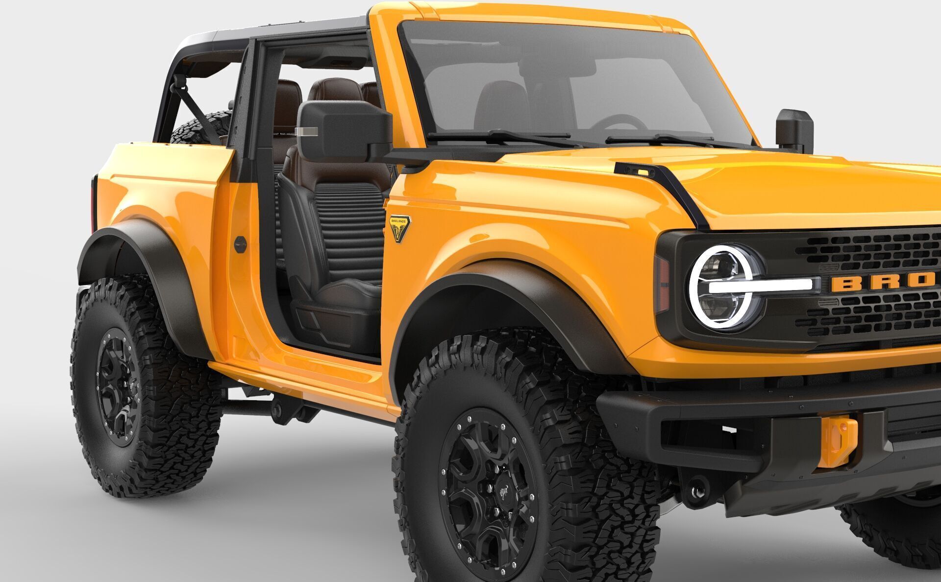SUV Bronco Mk6 2021 3D model_37