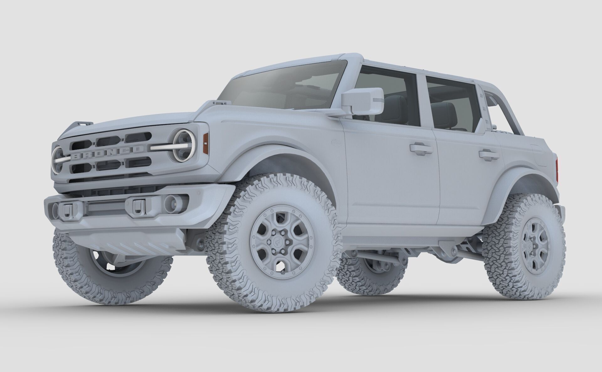 SUV Bronco Mk6 2021 3D model_99