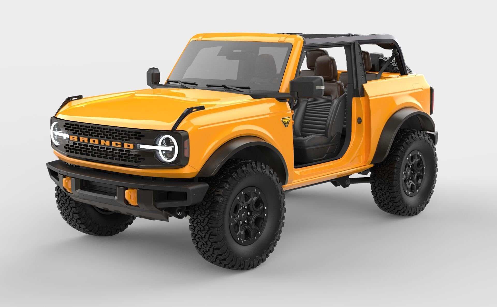 SUV Bronco Mk6 2021 3D model_28