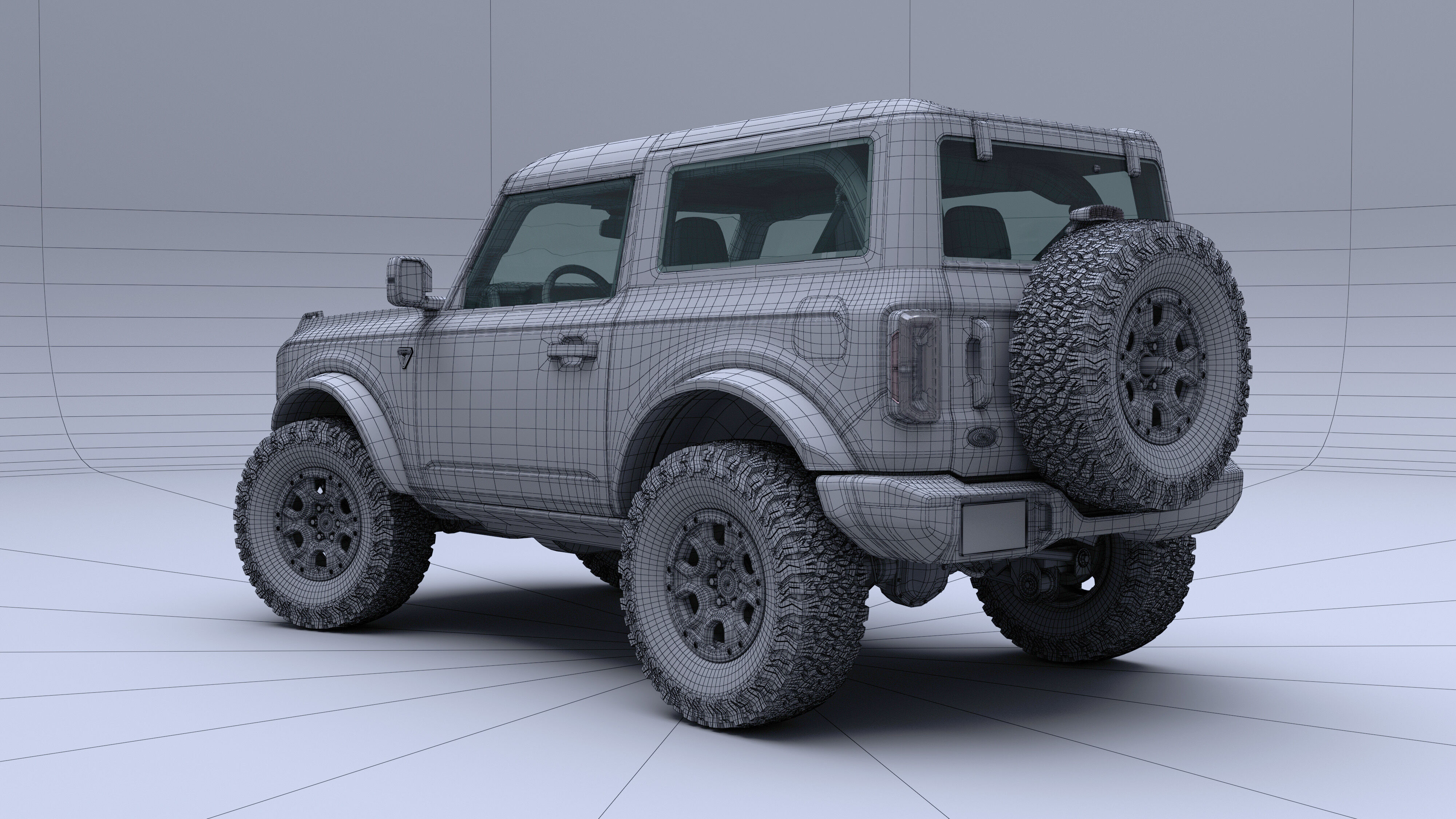 SUV Bronco Mk6 2021 3D model_109