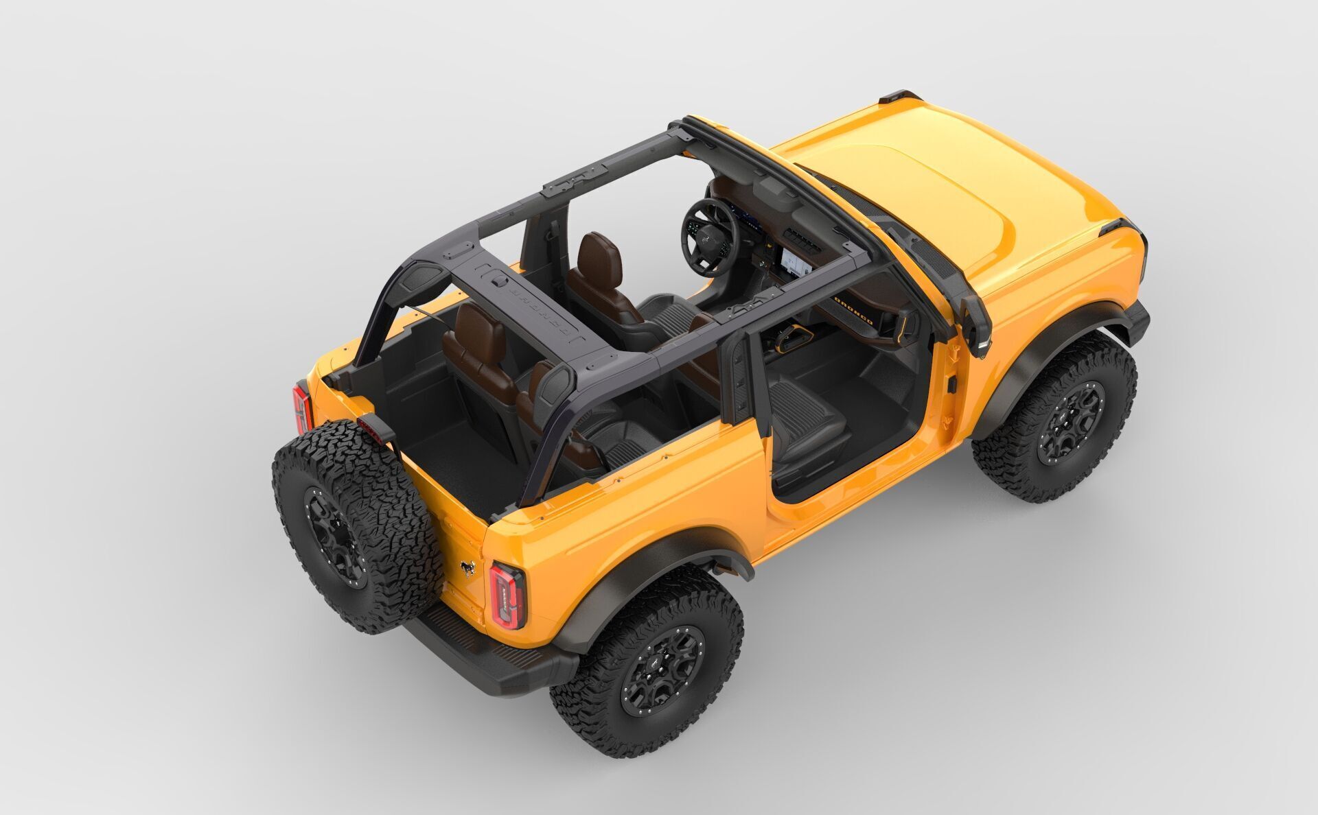 SUV Bronco Mk6 2021 3D model_35