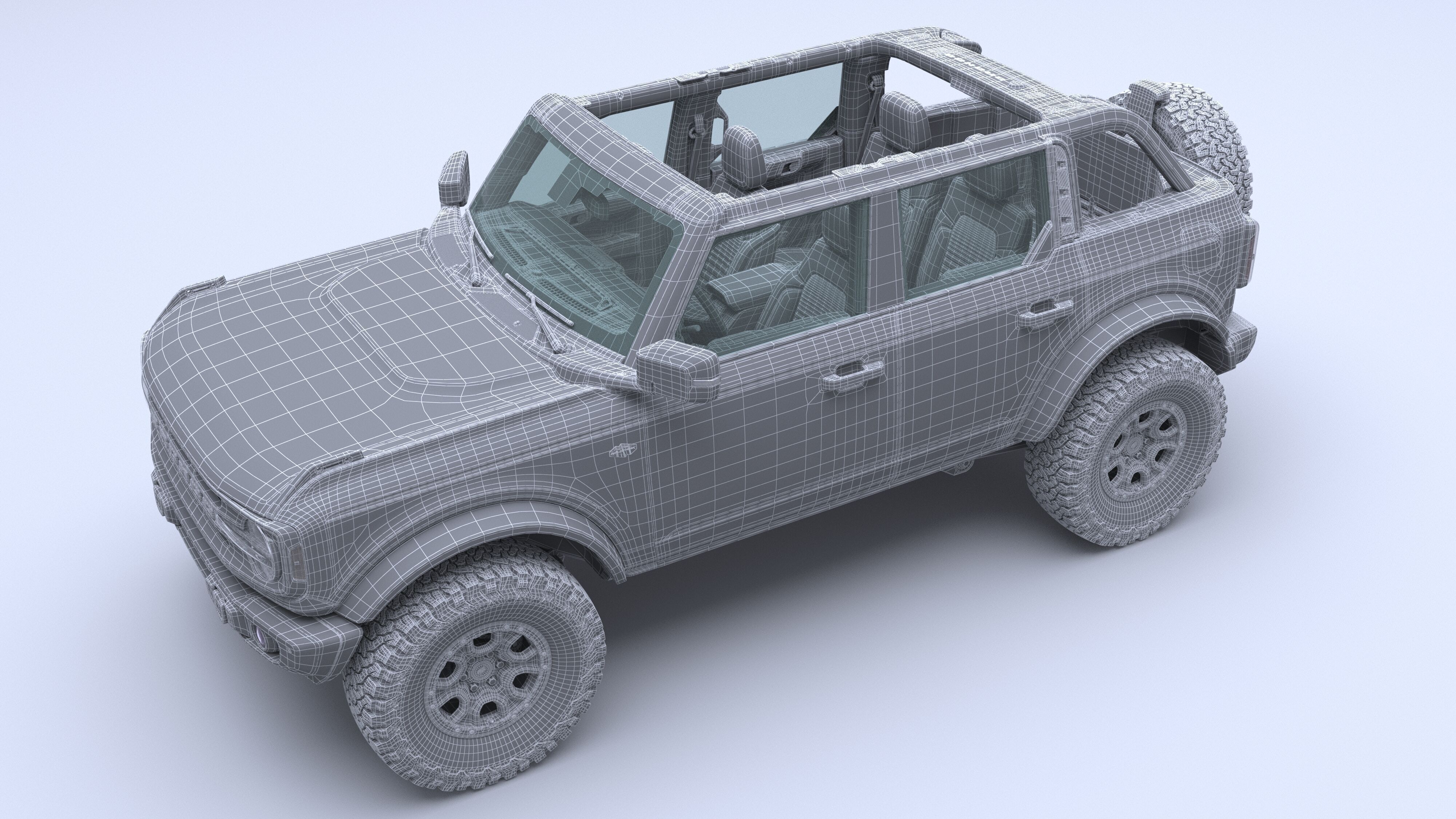 SUV Bronco Mk6 2021 3D model_108