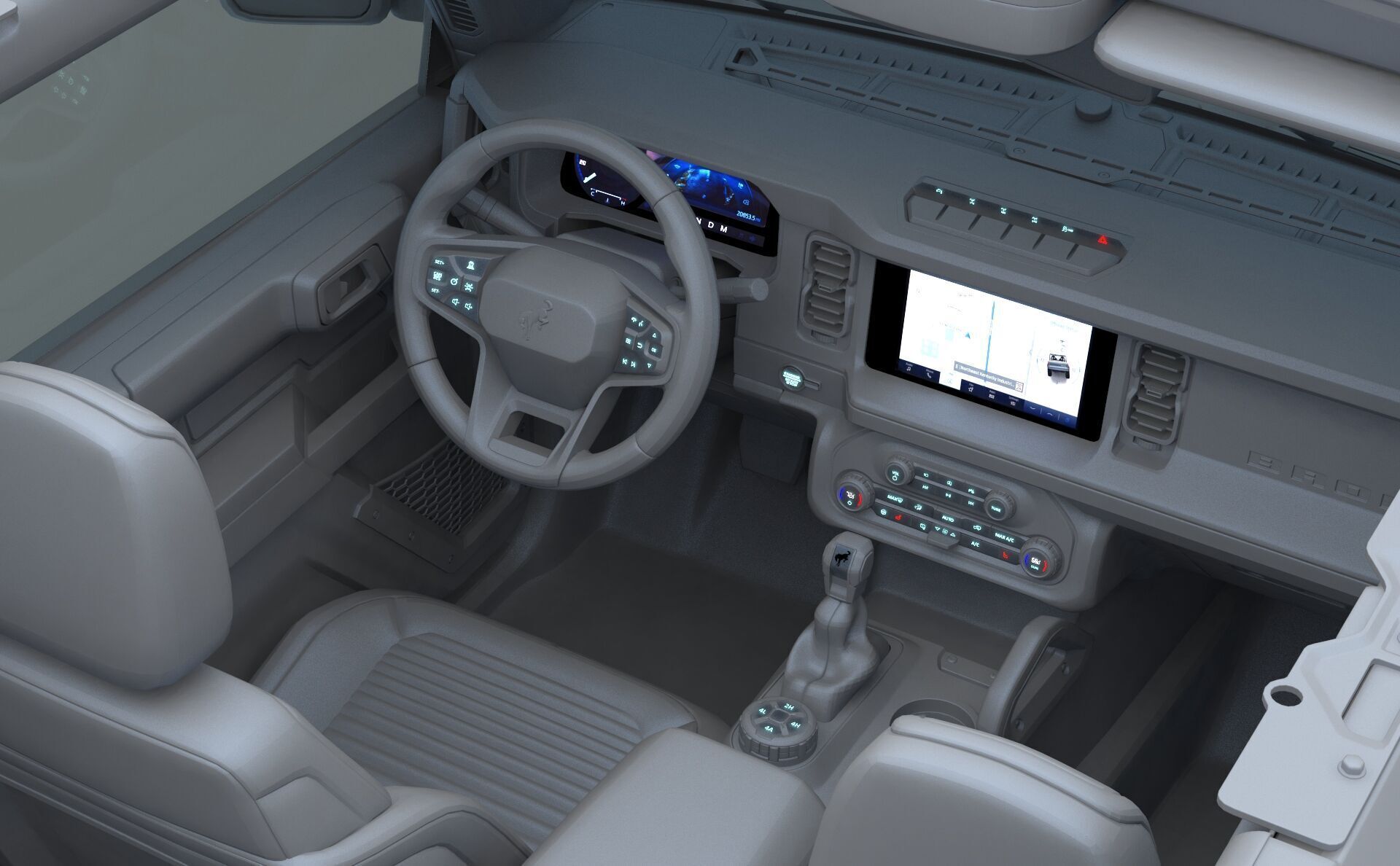 SUV Bronco Mk6 2021 3D model_94