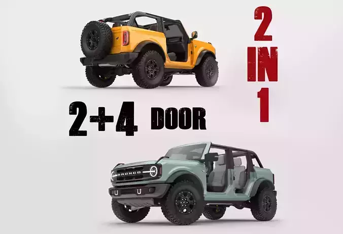 SUV Bronco Mk6 2021  3D model