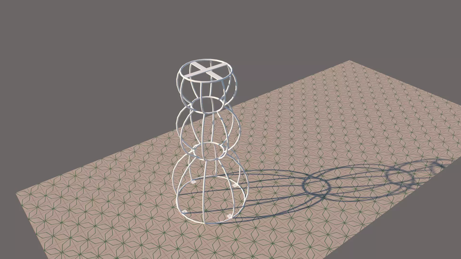 iron vase frame Free 3D model