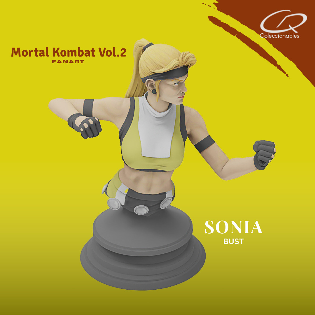 Mortal Kombat Vol 2 - Sonia 3D print model_11
