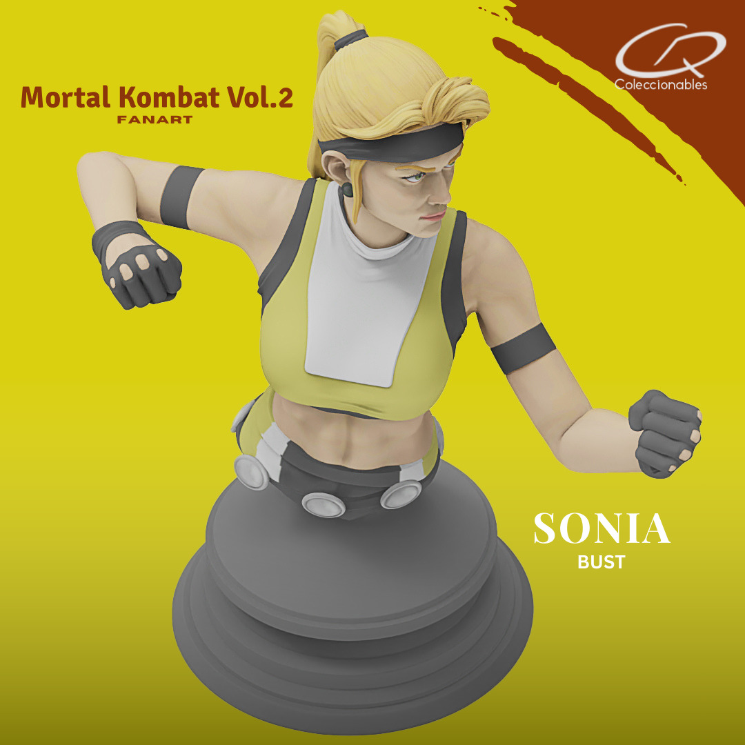 Mortal Kombat Vol 2 - Sonia 3D print model_8