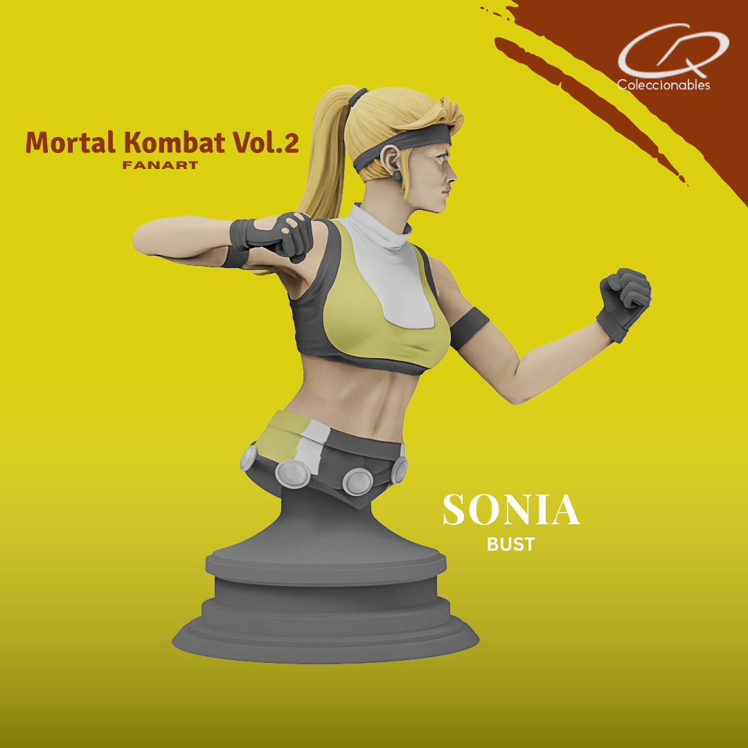 Mortal Kombat Vol 2 - Sonia 3D print model_6