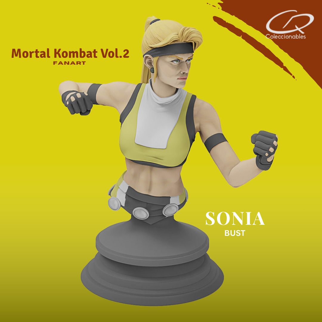 Mortal Kombat Vol 2 - Sonia 3D print model_1